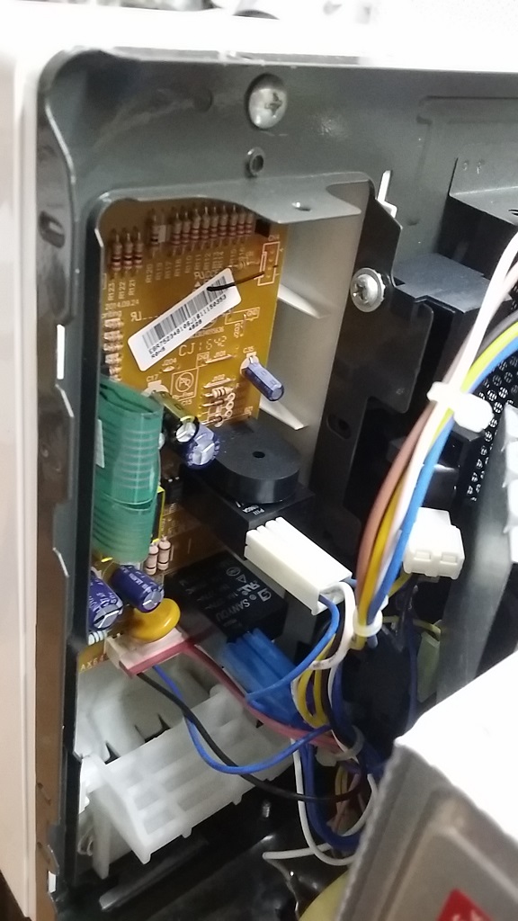 ซ่อมไมโครเวฟ ยี่ห้อ LG รุ่น MS2042D อาการปุ่มกดสั่งงานไม่ได้