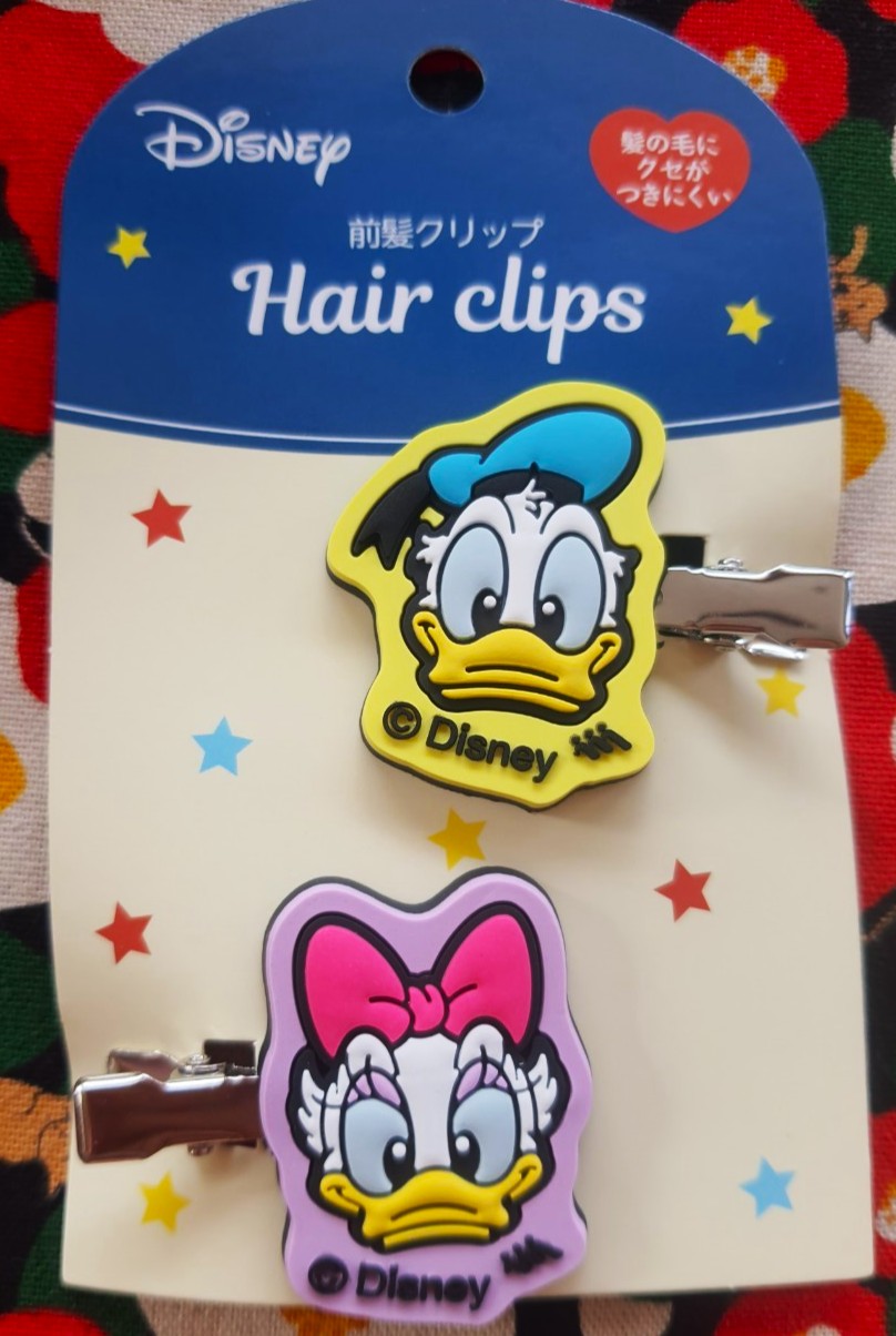 ของแท้จากญี่ปุ่น กิ๊บ ติดผม โดนัลด์ เดซี่ ดักซ์ ดิสนีย์ Daisy Donald duck หายากมากๆค่ะ