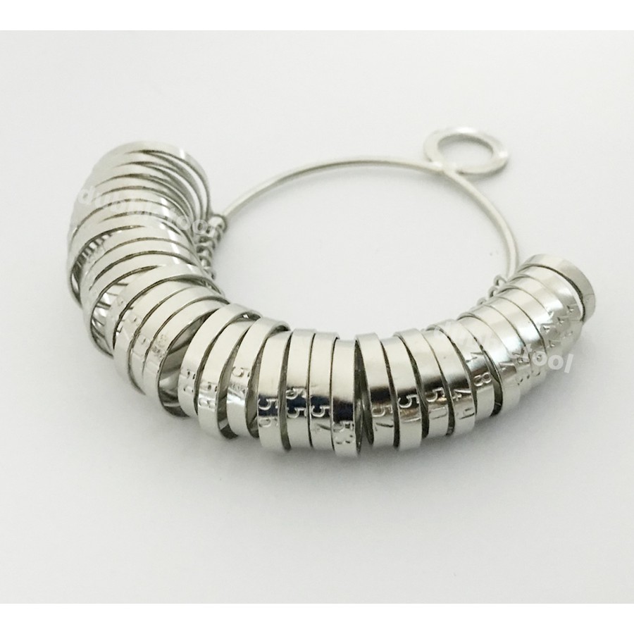 *แพ็คคู่*กระบองเขียววัดดขนาดแหวน พวงแหวนวัดขนาดนิ้วมือ อุปกรณ์วัดขนาดนิ้วมือและแท่งเหล็กวัดขนาดแหวน