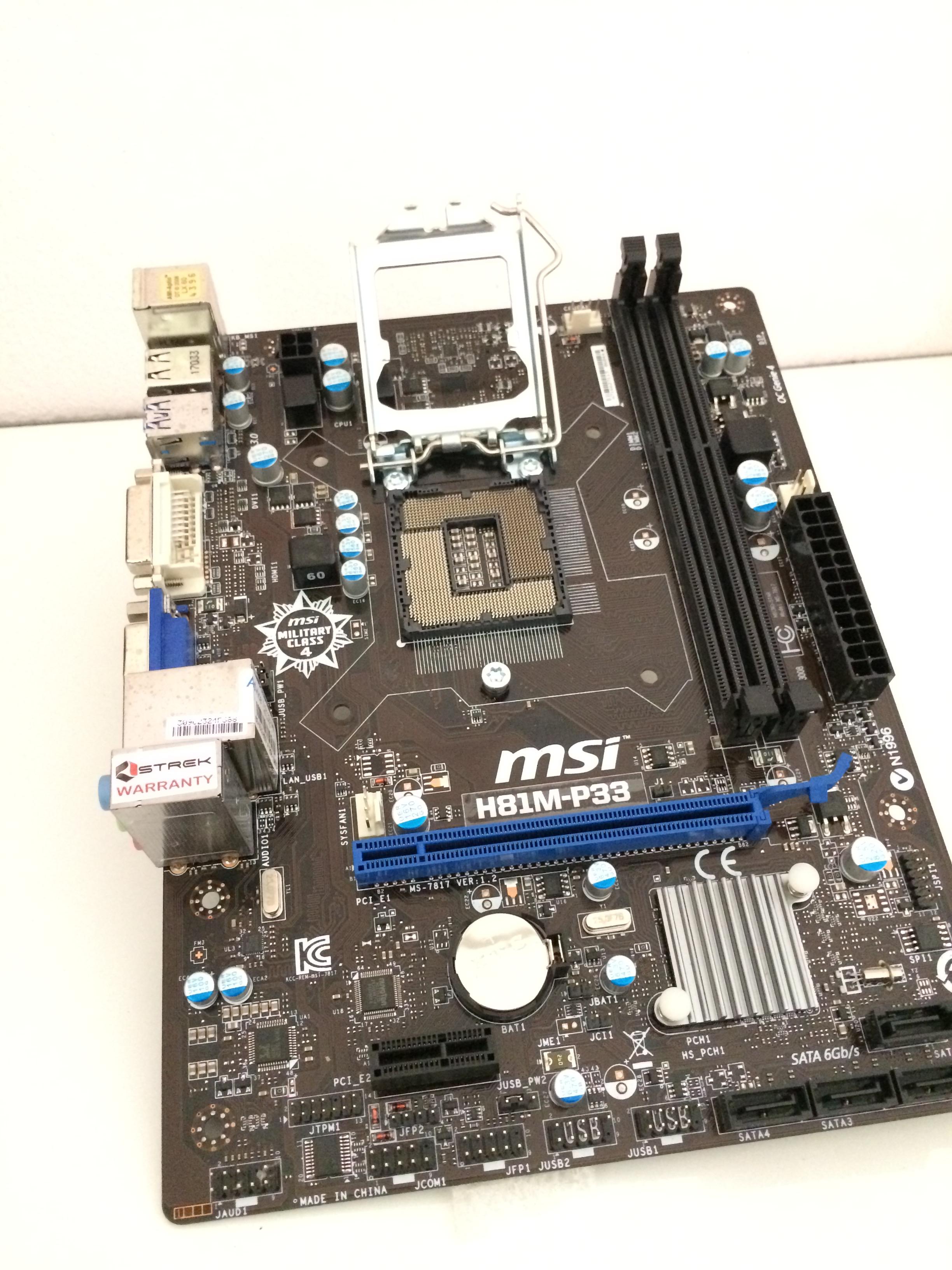 msi h81m-p33