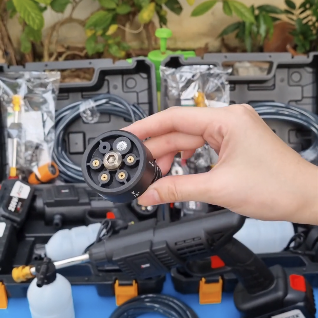 หัวปรับ 6 ระดับ ต่อกับปืนอัดฉีดแรงดันสูงไร้สาย รุ่น เปลี่ยนหัวได้