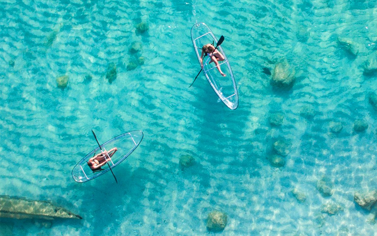 เรือคายัคใส : ไม่มีบาร์กันโคลง