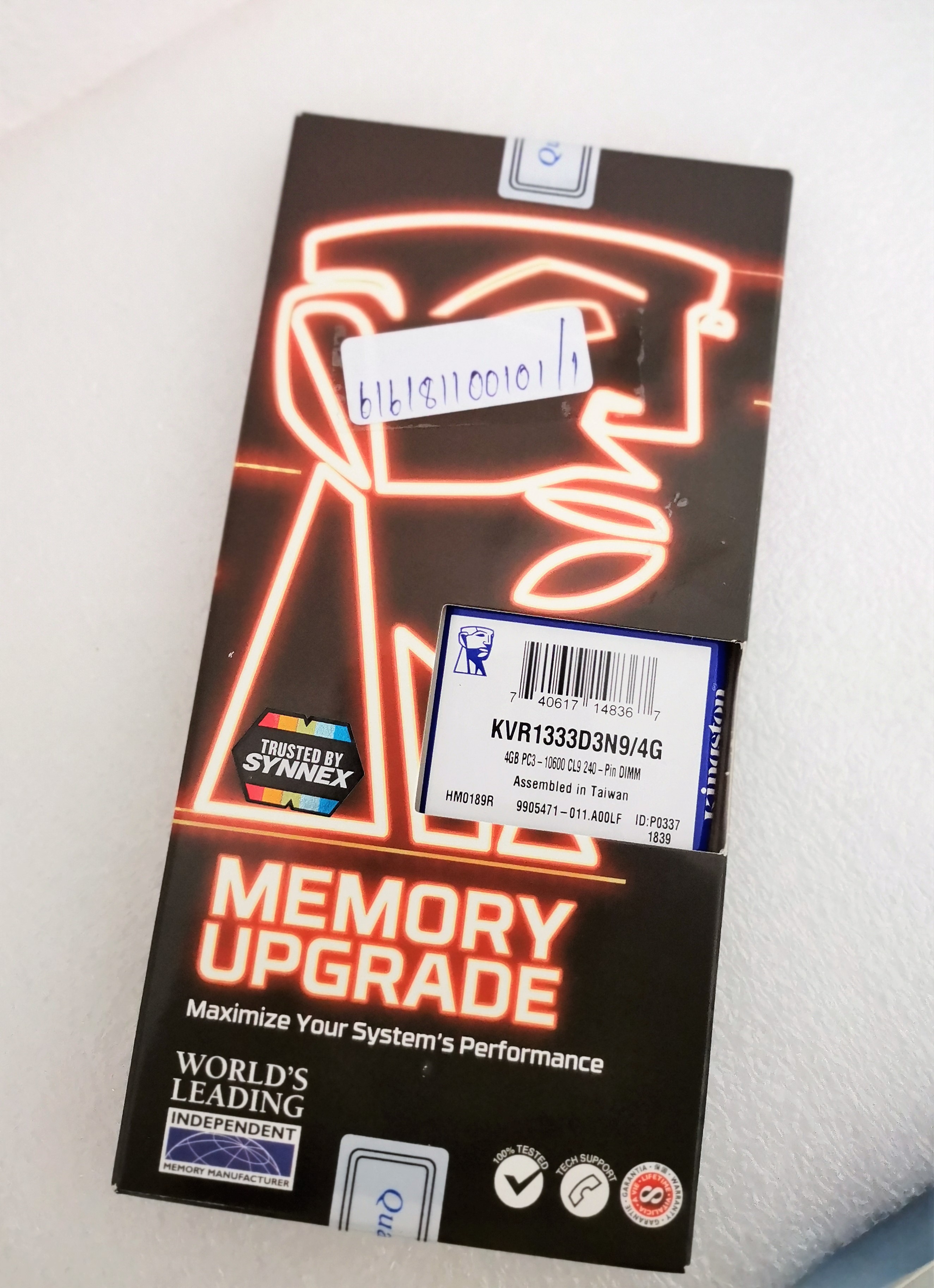 Ram kington ddr3 4G Bus1333 16ชิพ