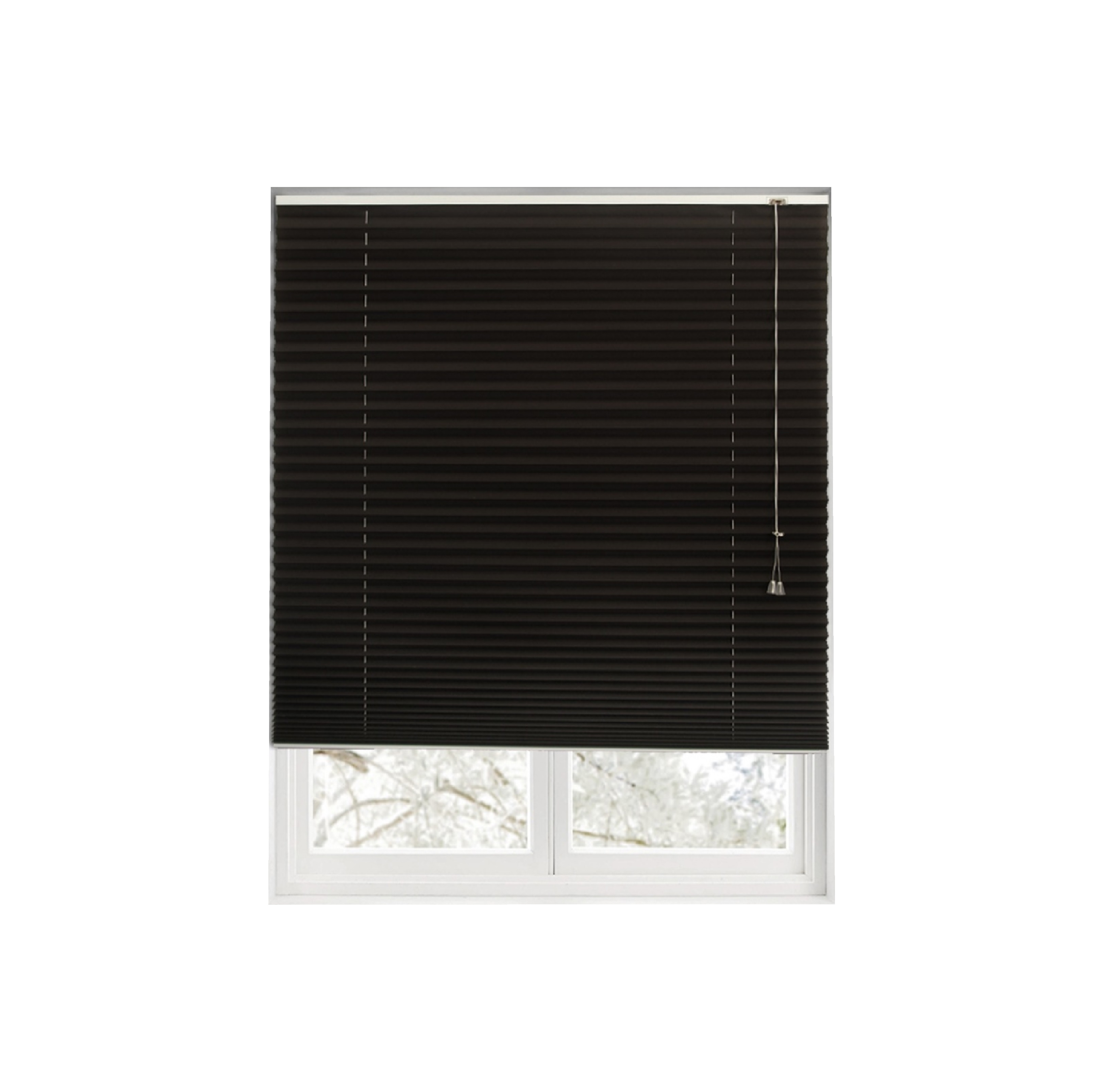 DAVINCI ม่านจีบ BC-002P-HT031 ขนาด 100x160 ซม. สีดำ