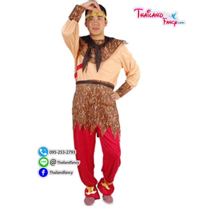 ชุดเช่าแฟนซีผู้ชาย ชุดหนังจีนไซอิ๋ว ชุดศิษย์พระถังซัมจั๋ง ชุดภาพยนตร์จีนโบราณ ชุดหงอคง The Monkey King Cosplay ชุดเฮ่งเจีย ชุดเช่าซุนหงอคง สีน้ำตาล-แดง