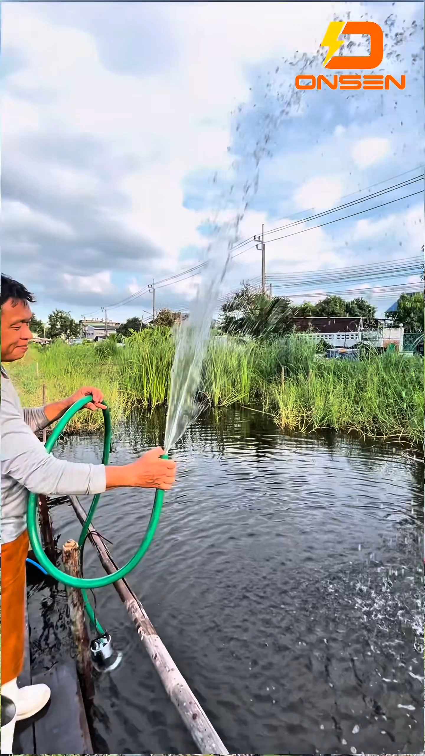 ปั้มไดโว่ ยี่ห้อ Onsen 12V 24V แถมตัวคีบแบต 1คู่