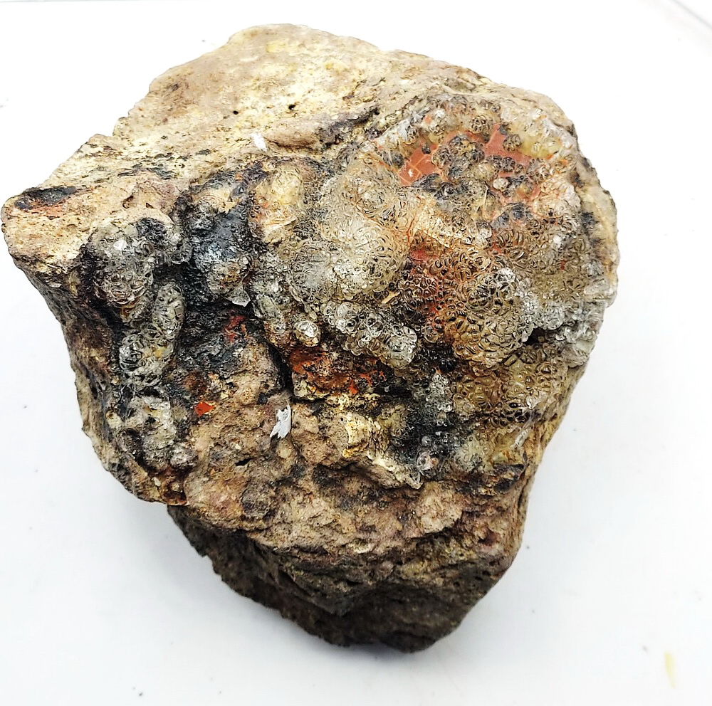 โอปอลธรรมชาติ ขนาดใหญ่ (1636กรัม 12x11x10ซม.) จ.สระบุรี (Opal) คนไทยเรียกเพชรน้ำค้าง ติดหินบะซอล