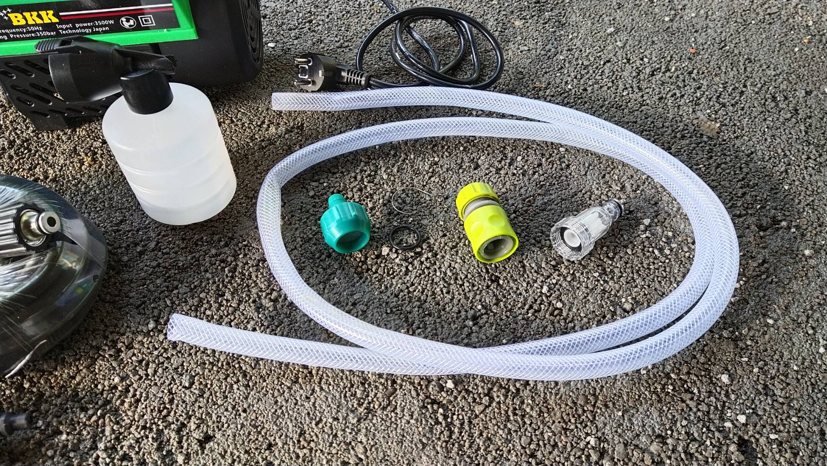 เครื่องฉีดนํ้าแรงดันสูง ยี่ห้อ BKK งาน Japan แท้ความแรง 350 บาร์เต็ม