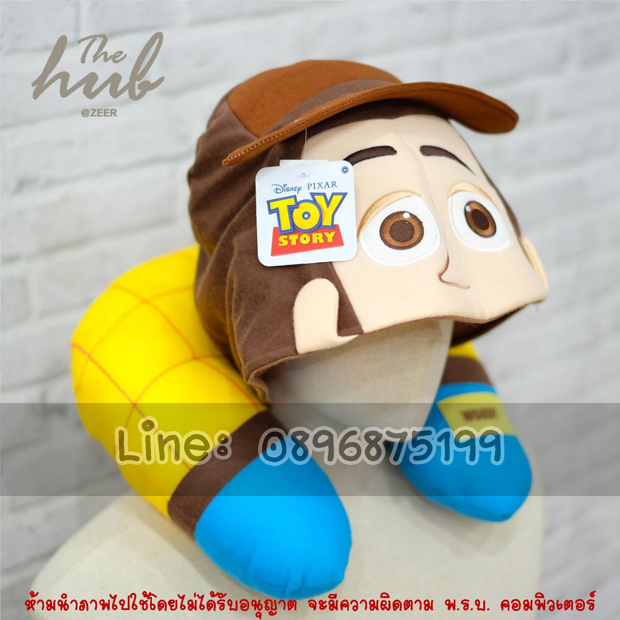 หมอนรองคอตัวยูมีหมวก วู้ดดี้ ทอยสตอรี่