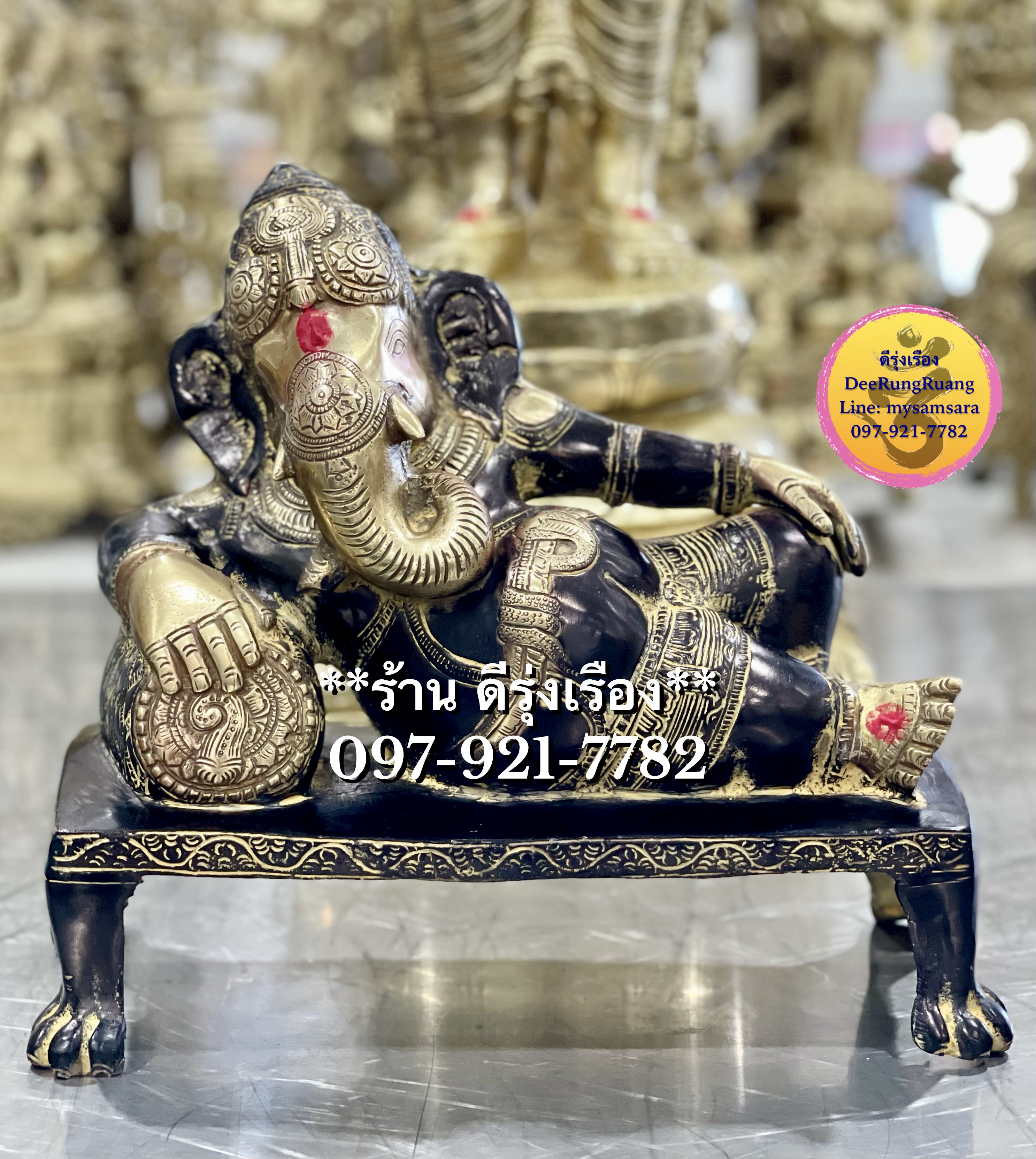 พระพิฆเนศ ปาง เสวยสุข (สูง 10 นิ้ว)
