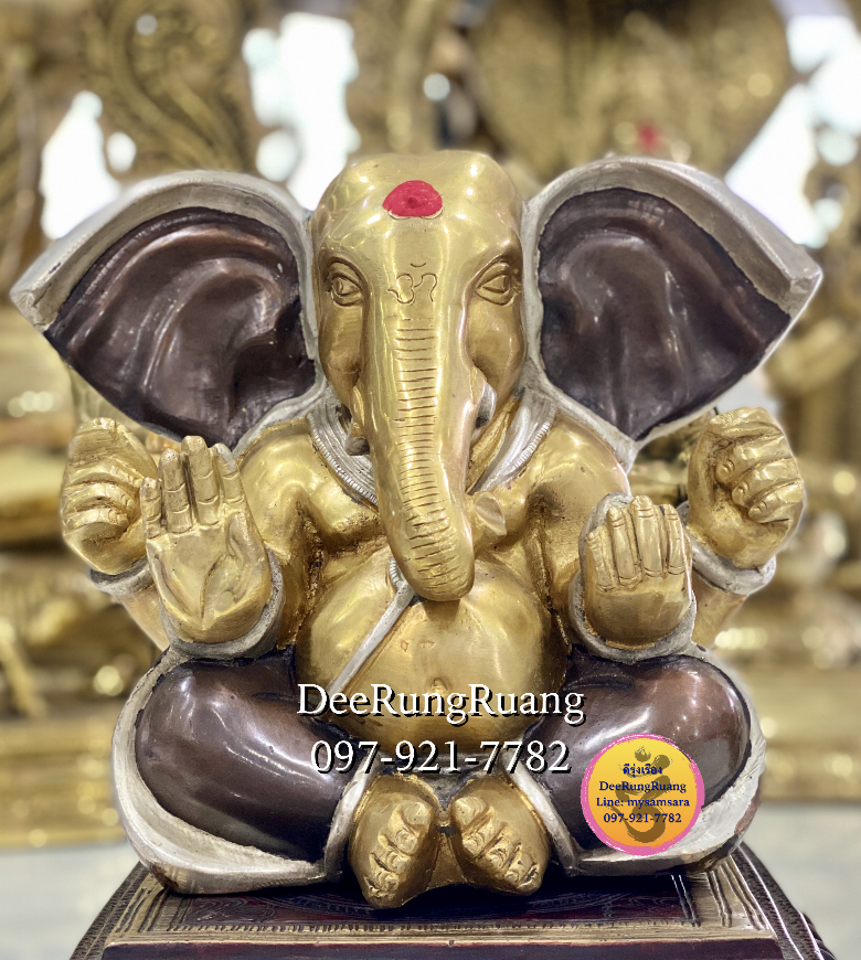 พระพิฆเนศ ปางเด็ก ประทานพร งวงม้วนดูดทรัพย์