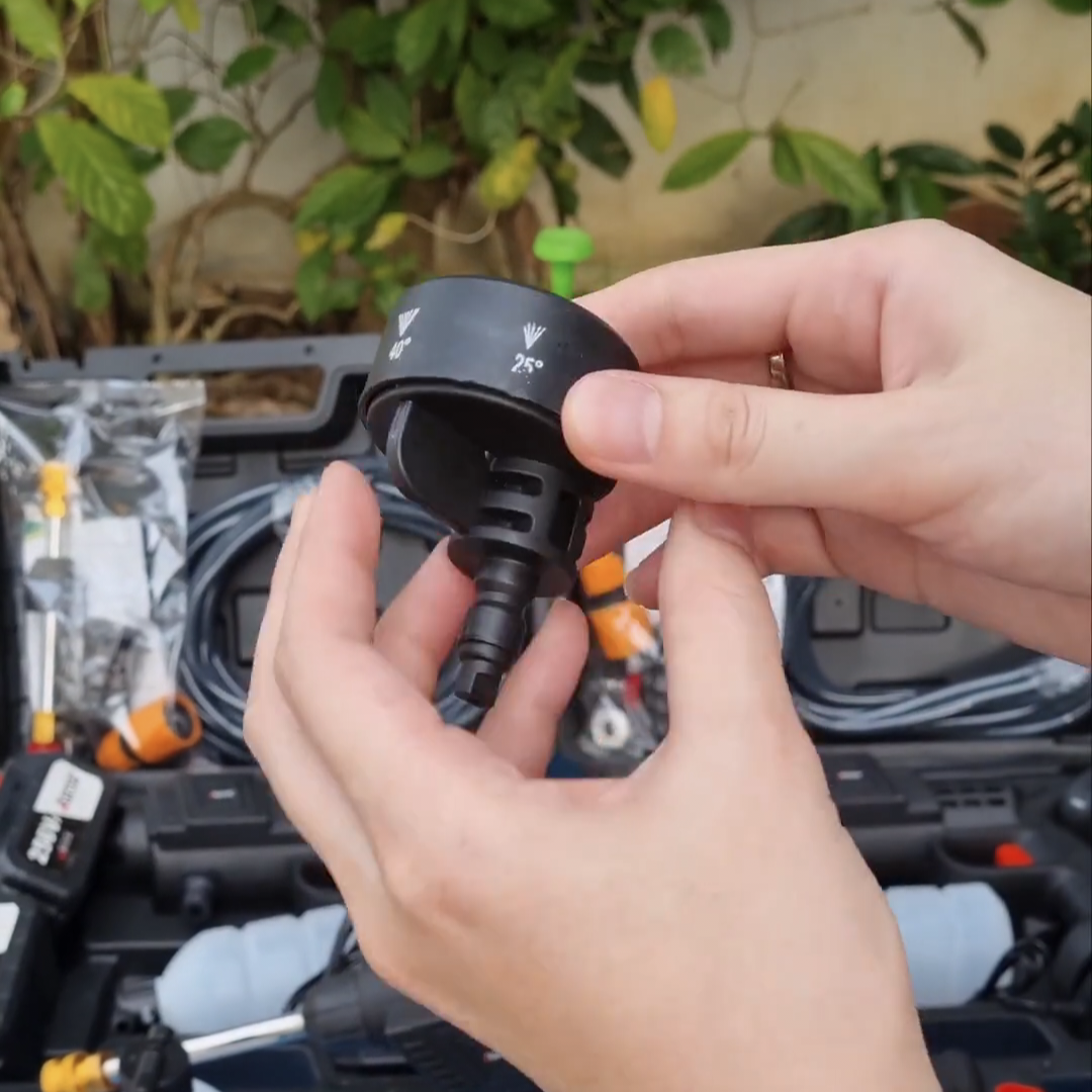 หัวปรับ 6 ระดับ ต่อกับปืนอัดฉีดแรงดันสูงไร้สาย รุ่น เปลี่ยนหัวได้