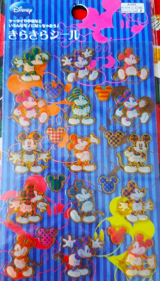 Disney Mickey mouse สติ๊กเกอร์ดิสนีย์ มิกกี้เม้าส์ของแท้จากญี่ปุ่น