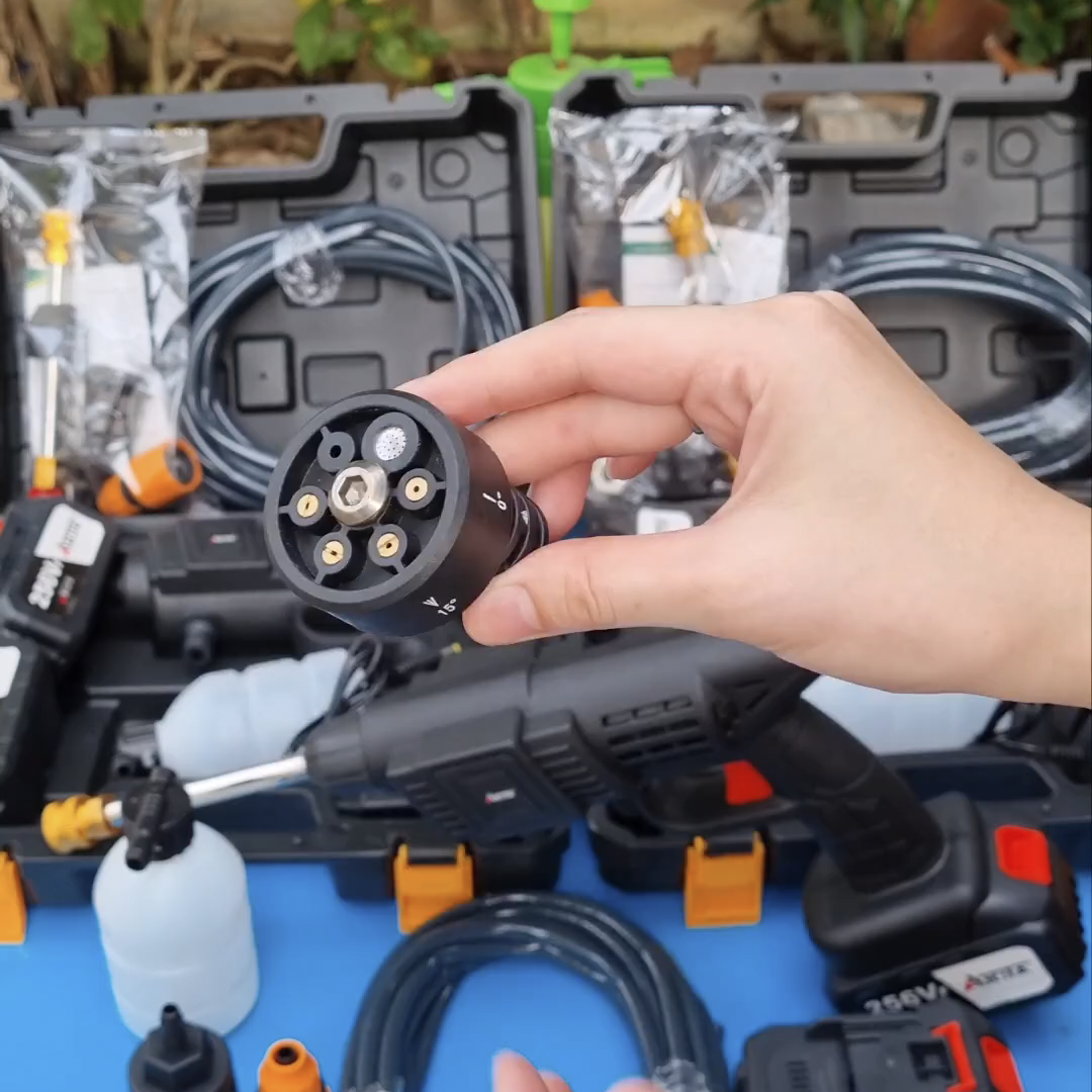 หัวปรับ 6 ระดับ ต่อกับปืนอัดฉีดแรงดันสูงไร้สาย รุ่น เปลี่ยนหัวได้