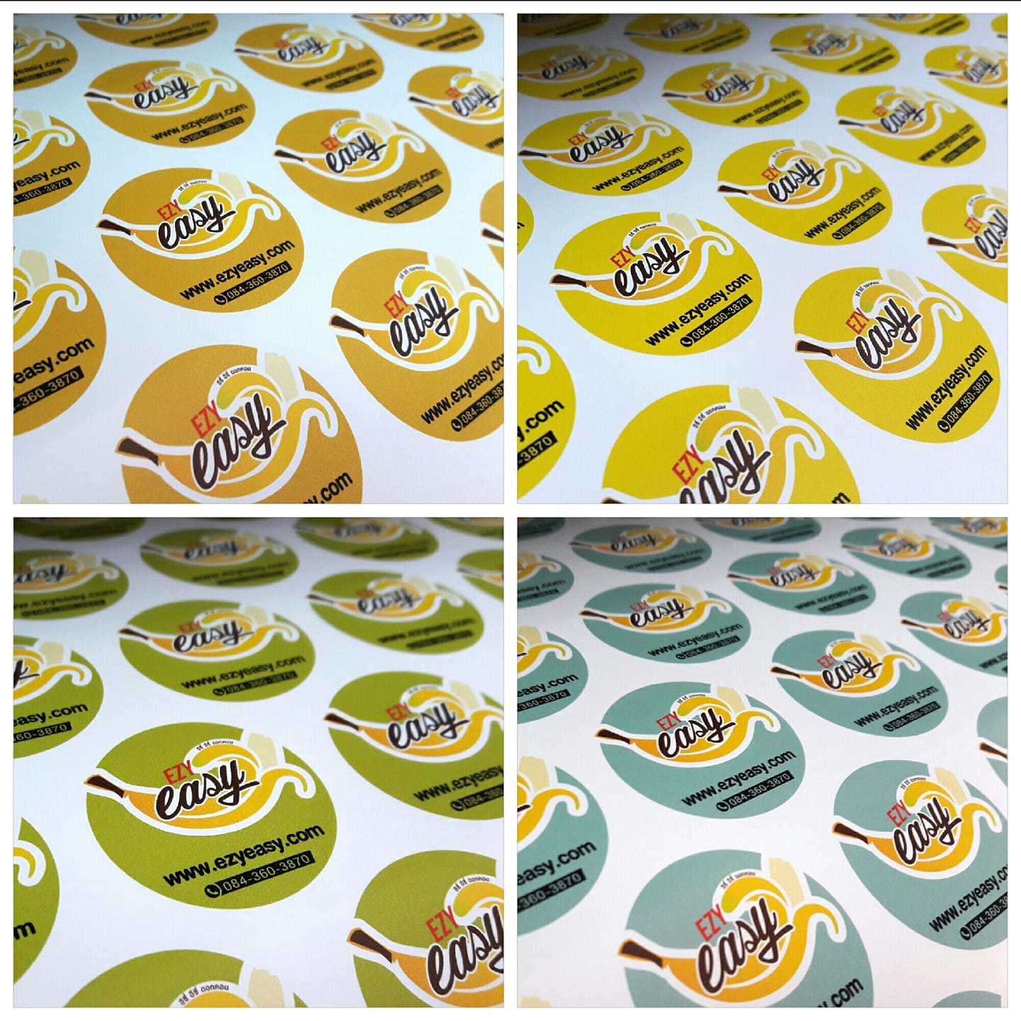 ฉลากสินค้าสติ๊กเกอร์พีวีซี (PVCขาว)