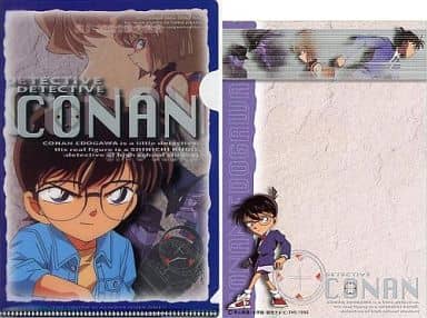 Conan Edogawa & Ai Haibara Mini File Notebook แฟ้มนักสืบโคนัน + กระดาษโน้ต ลายโคนัน Size : A6 ของแท้จากญี่ปุ่น