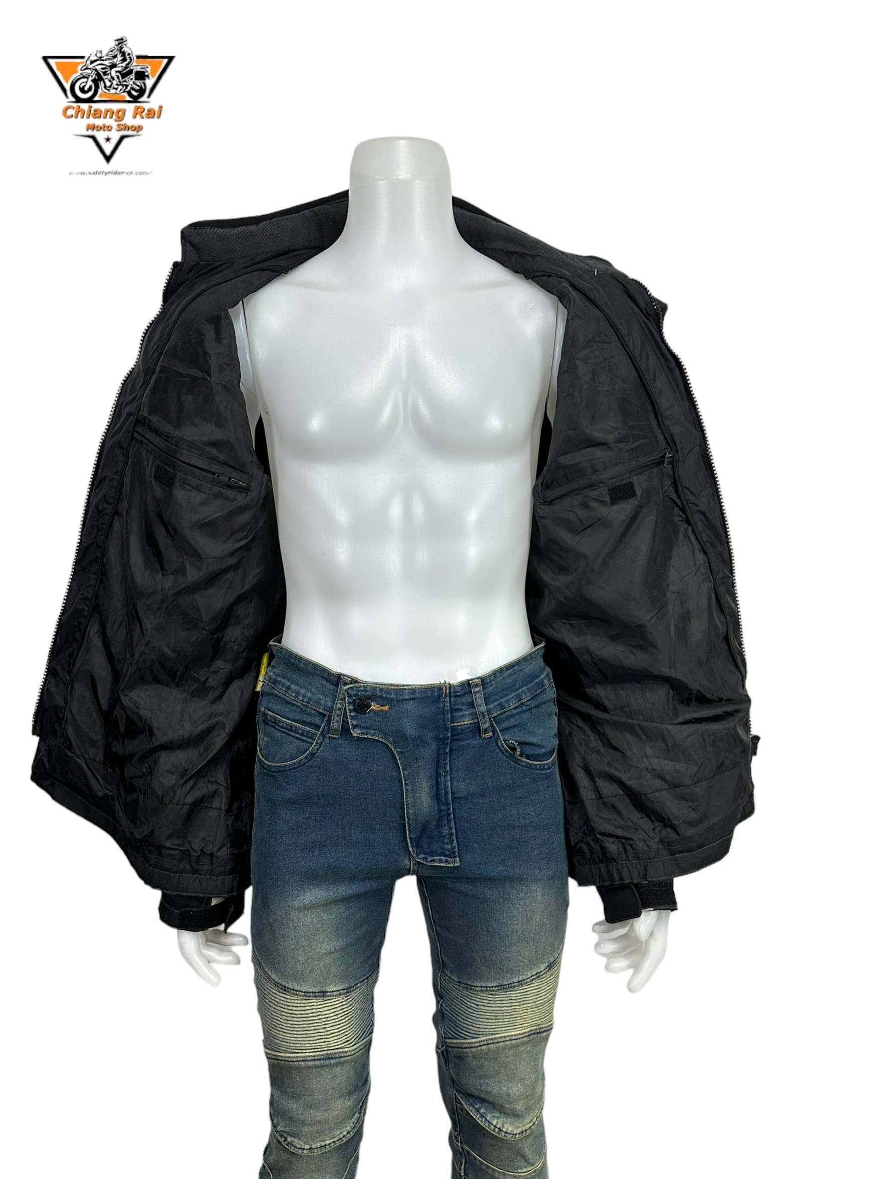 เสื้อขี่มอเตอร์ไซด์( มือสอง) RCTA 516: อก 52" ยาว 28" (XL) **PROBIKER**