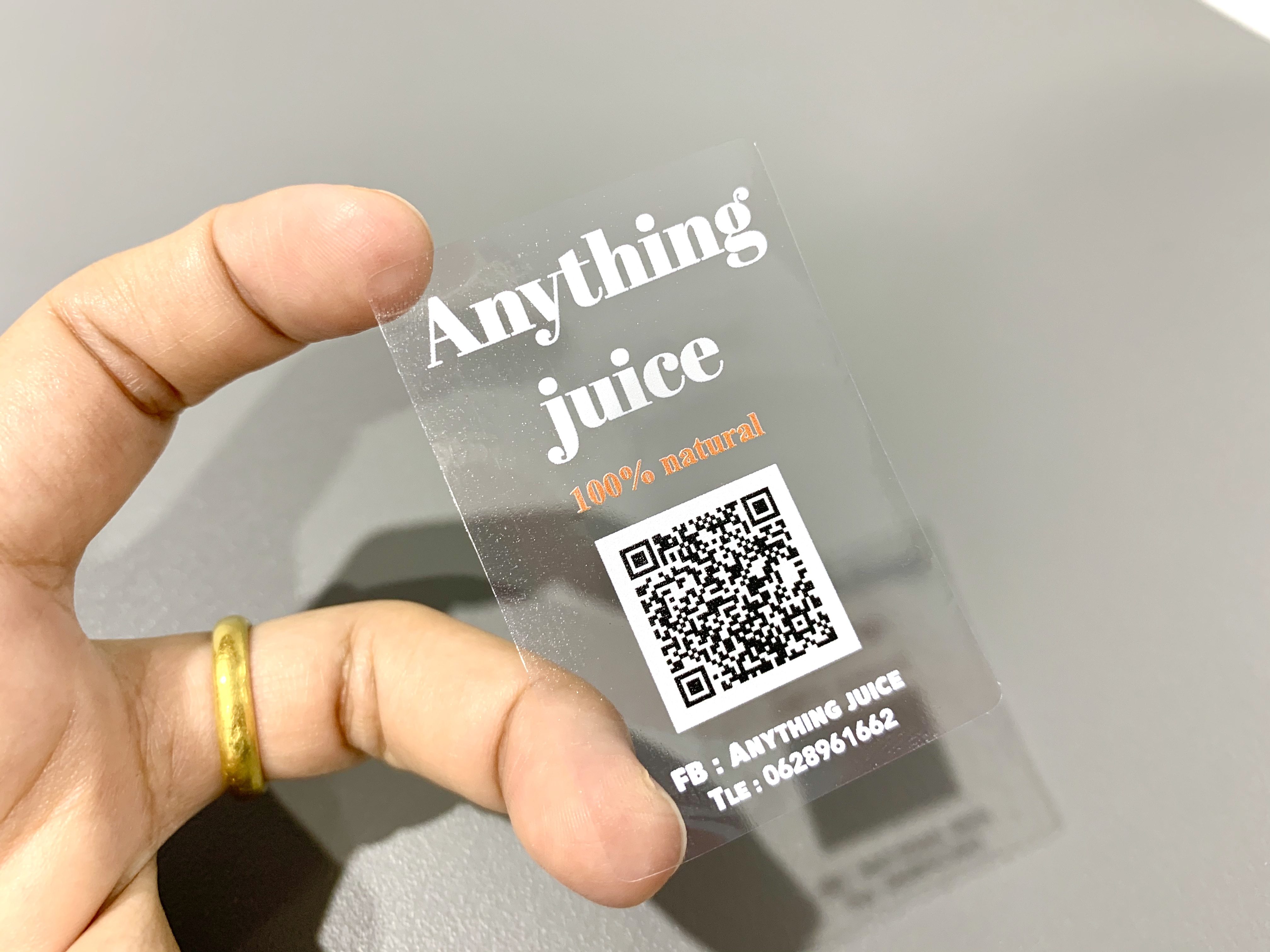 สติ๊กเกอร์ใสรองพื้นหมึกขาว หมึกขาว พิมพ์หมึกขาว