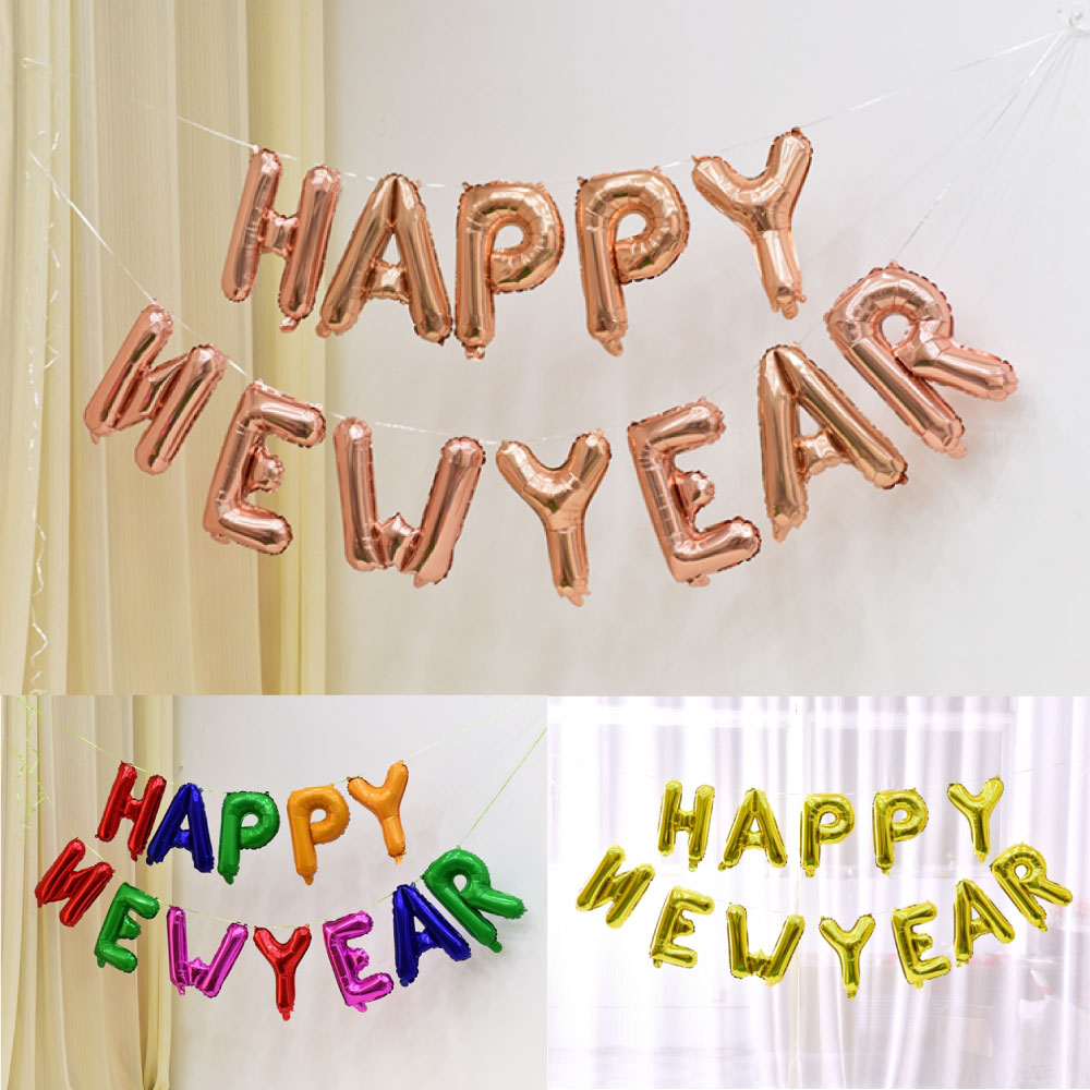ลูกโป่งฟอยล์ HAPPY NEW YEAR ขนาด 16 นิ้ว