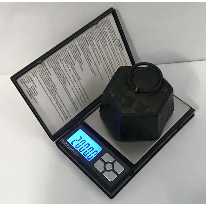 เครื่องชั่งดิจิตอล เครื่องชั่งทองแบบพกพา รุ่น Notebook 2kg 0.1g