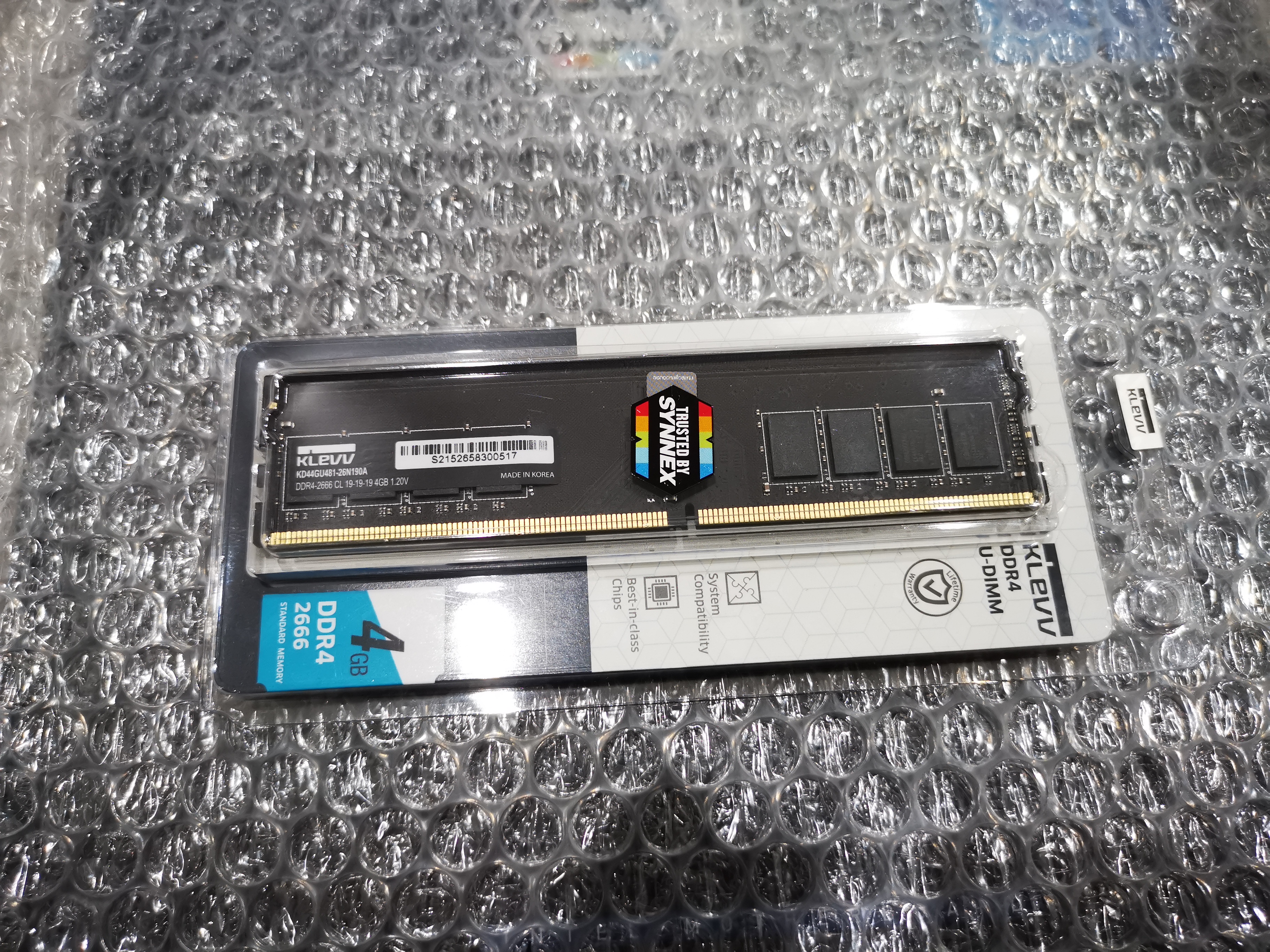 Ram KLEVV DDR4 4GB 2666MHz