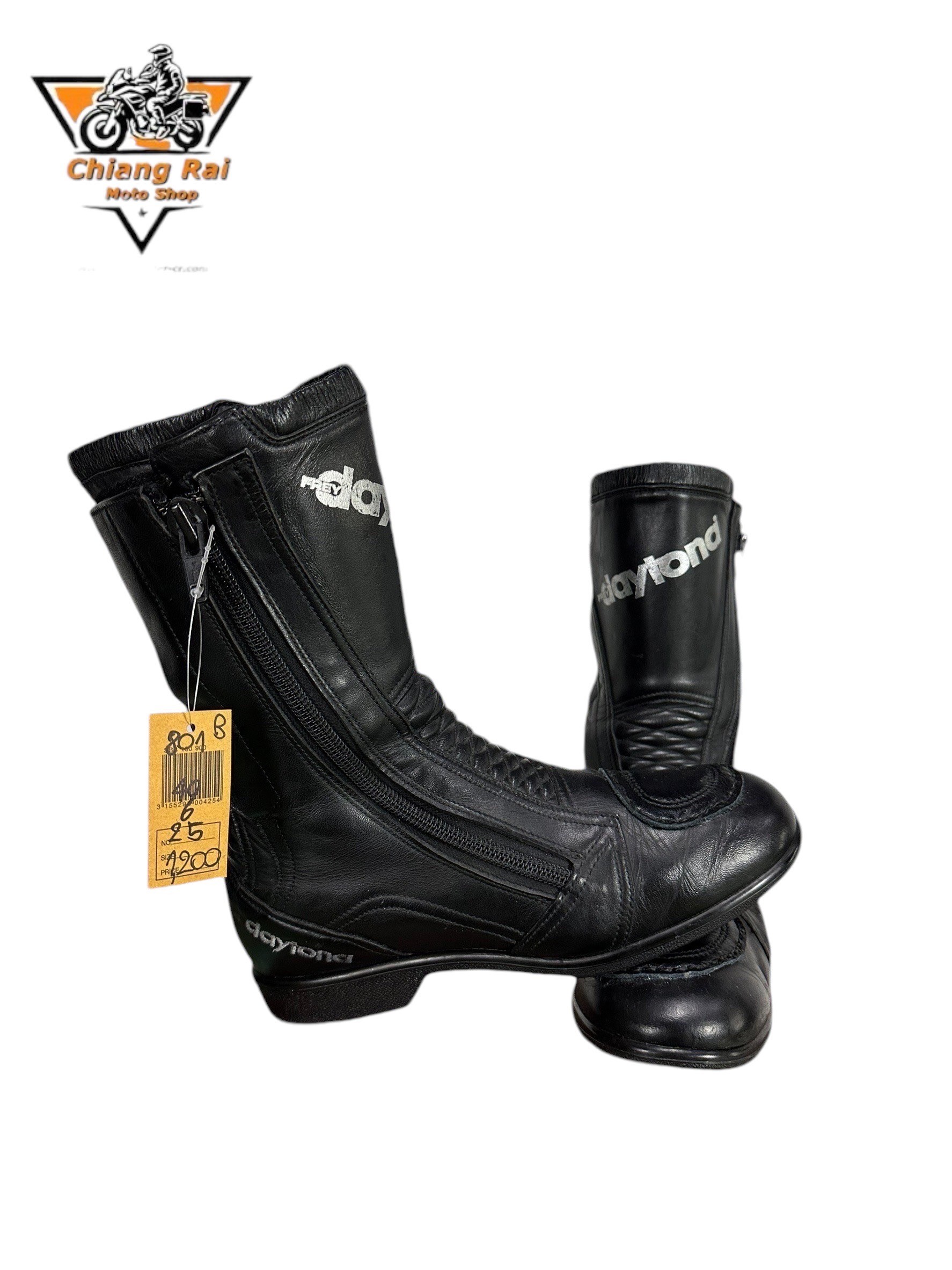 รองเท้าขี่มอเตอร์ไซด์( มือสอง) RCBS-801 Size ขนาดจากป้าย 40:EUR / 6:UK / 25:Cm.(daytona)