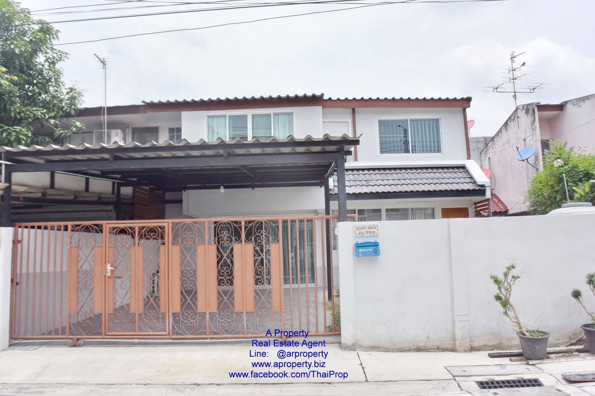 ให้เช่าบ้านแฝด ใกล้ปัญญาภิวัฒน์ (เลี้ยงสัตว์ได้ )
