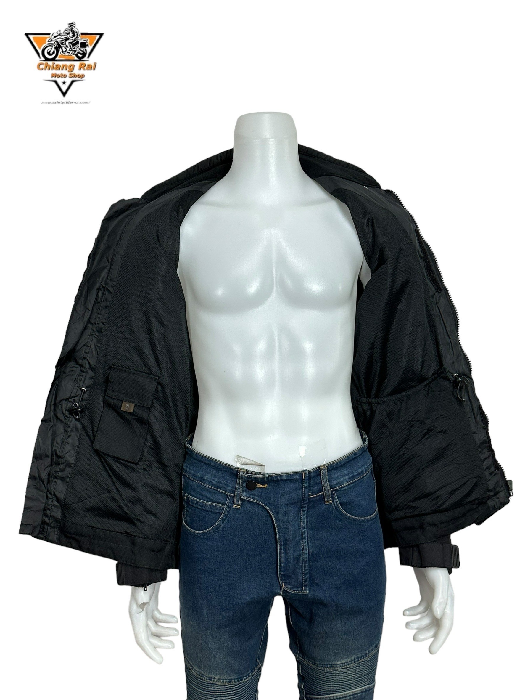 เสื้อขี่มอเตอร์ไซด์( มือสอง) RCTA 624: อก 48" ยาว 28"(XL) **KENNY** (ไม่มีการ์ด)