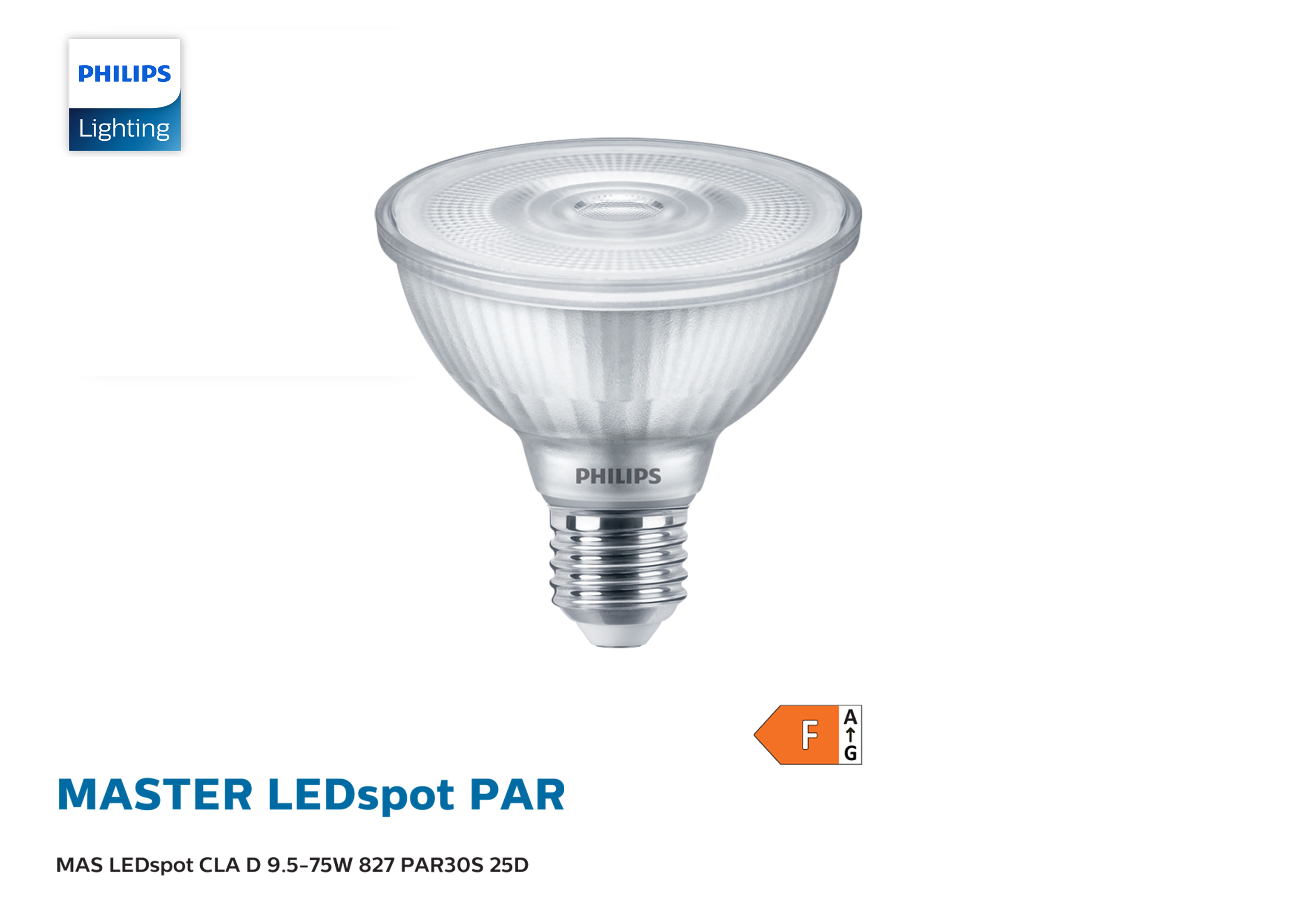 หลอดไฟ LED Master PAR30S 9.5 2700K E27 PHILIPS