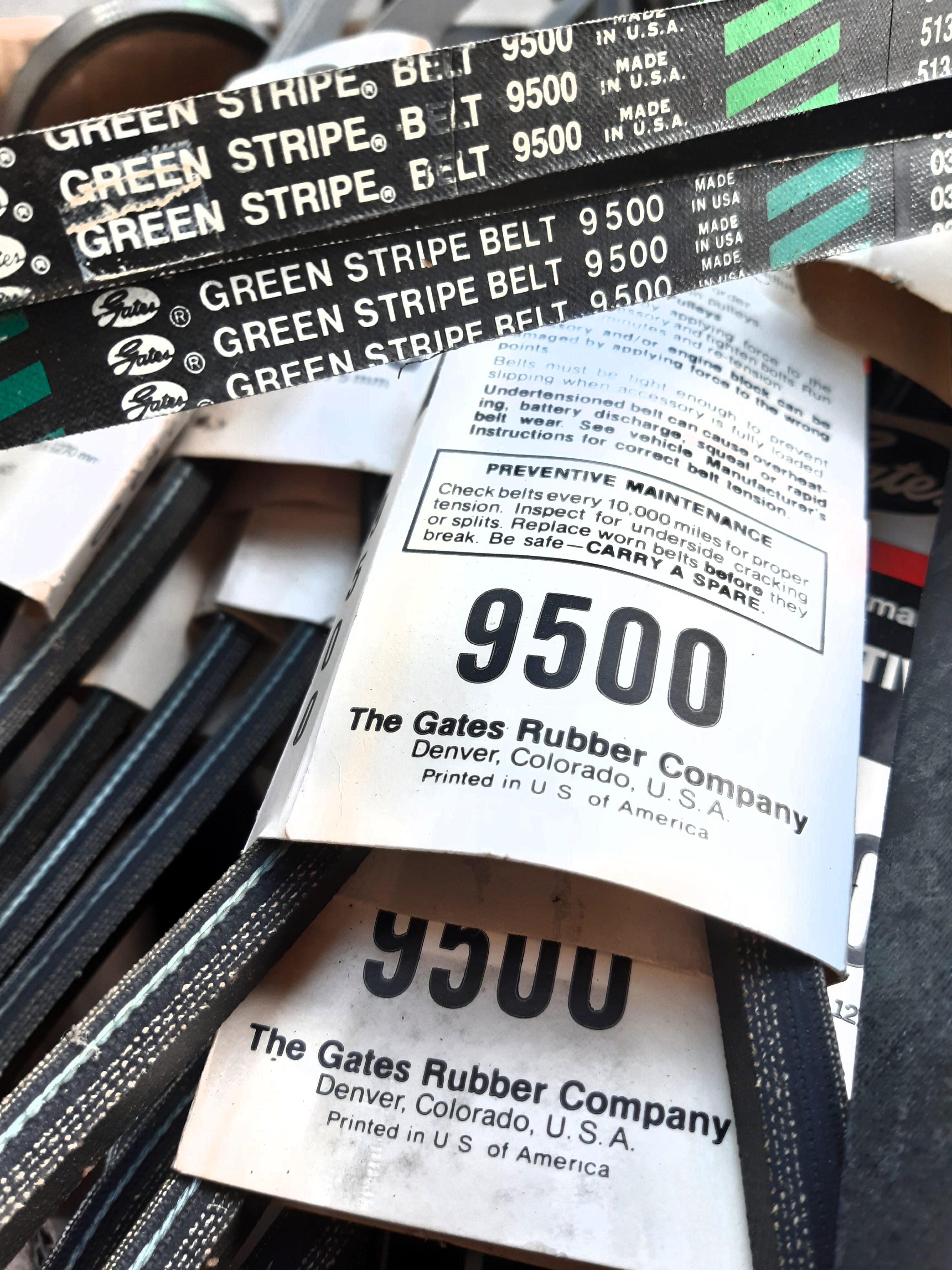 สายพาน Gates แถบเขียว (heavy duty)