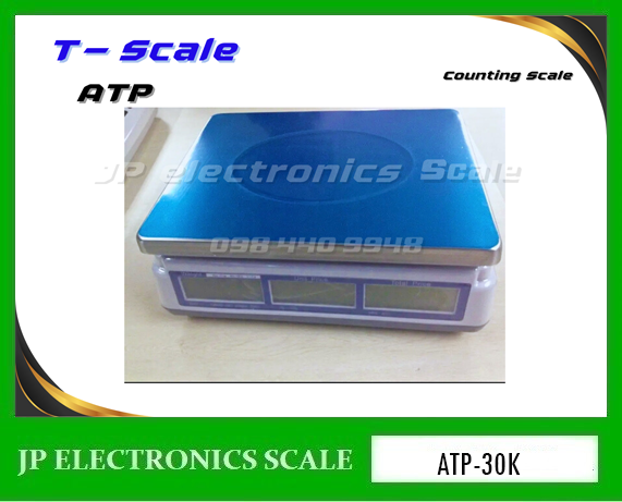 เครื่องชั่งคำนวณราคา30kg เครื่องชั่งคิดราคา30kg เครื่องชั่ง30กิโลกรัม เครื่องชั่งน้ำหนัก30กิโล เครื่องชั่งน้ำหนัก30kg ตาชั่ง30กิโล กิโลดิจิตอล30กิโล เครื่องชั่ง30kg ค่าละเอียด5g ยี่ห้อ TSCALE รุ่น ATP ขนาดถาดชั่งน้ำหนัก 230x300mm.