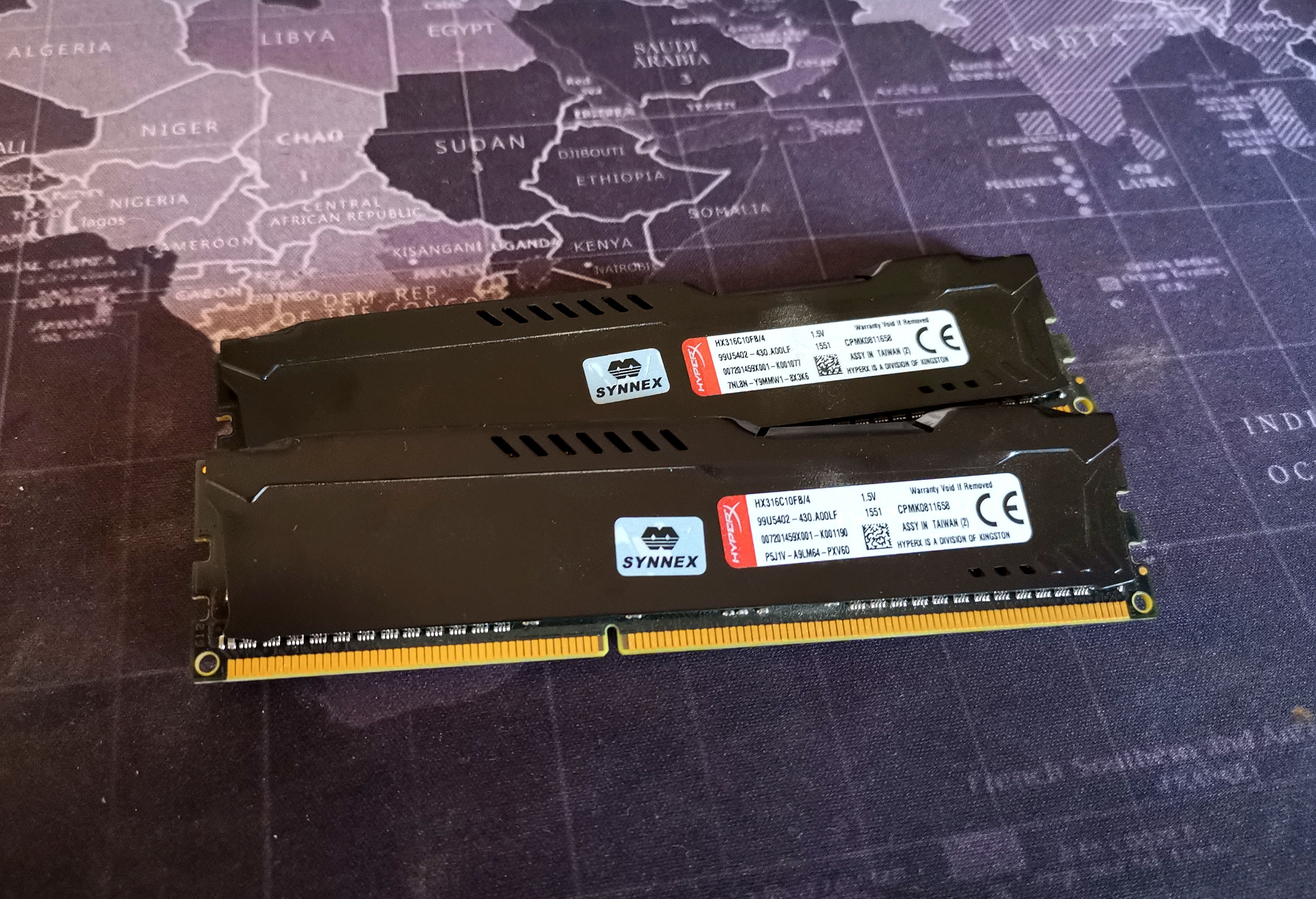 Ram Hyper X Fury DDR3 8G(2*4) Bus1600 (Black)