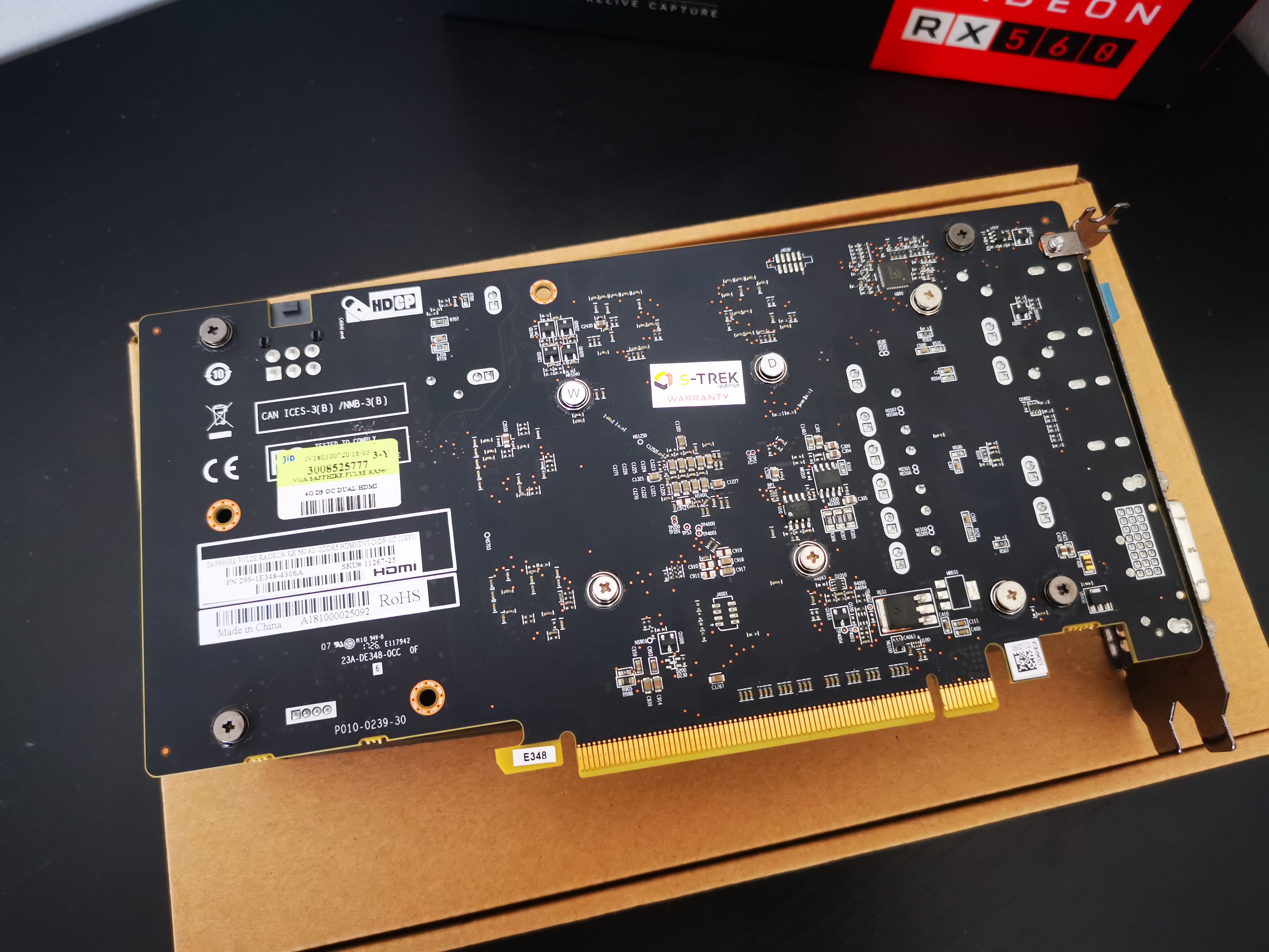 SAPPHIRE PULSE RX560 4G GDDR5 OC