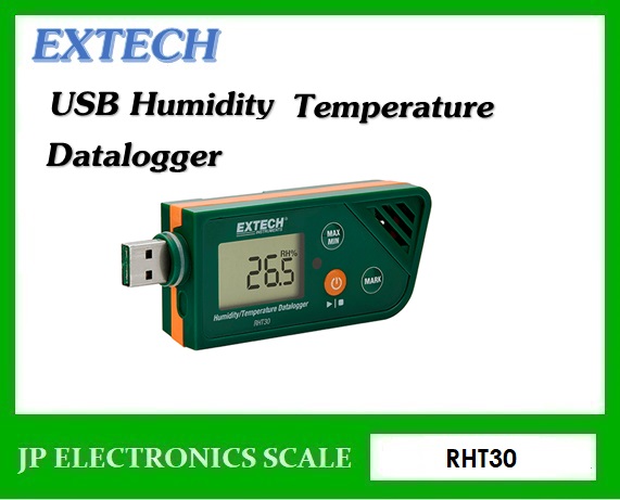 เครื่องบันทึกข้อมูลอุณหภูมิความชื้น รุ่น RHT30 แบรนด์ EXTECH USB Humidity/Temperature Datalogger