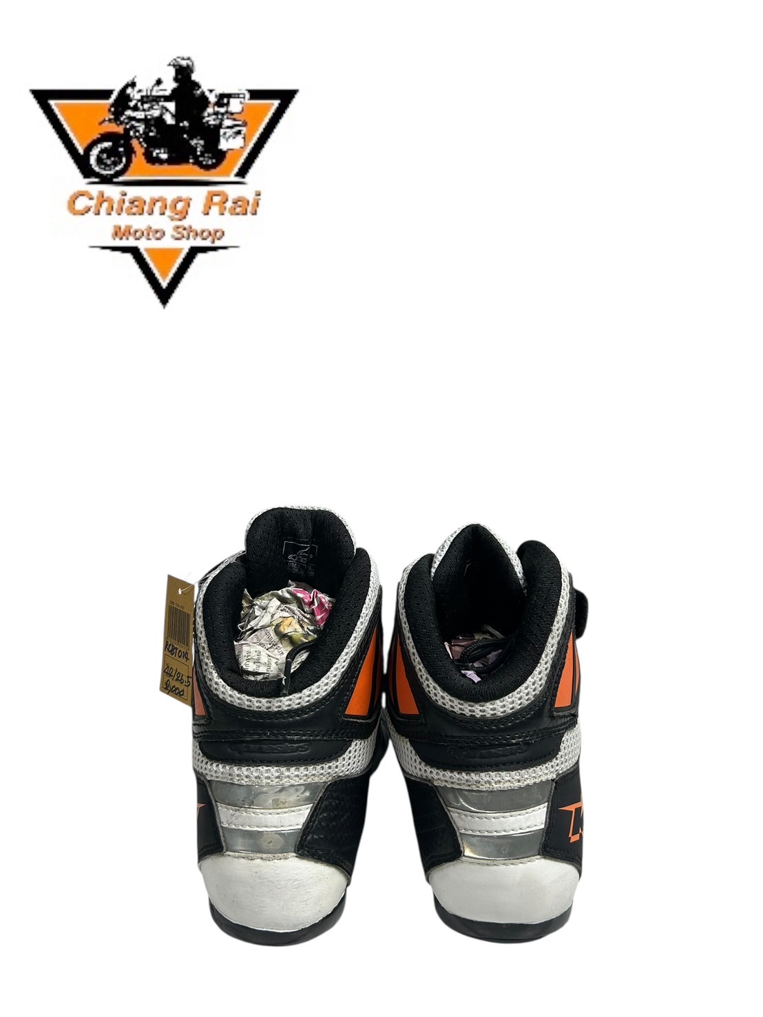 รองเท้าขี่มอเตอร์ไซด์( มือสอง) RCBT-014 Size ขนาดจากป้าย 42:EUR / 8:UK / 26.5:Cm.(KTM)