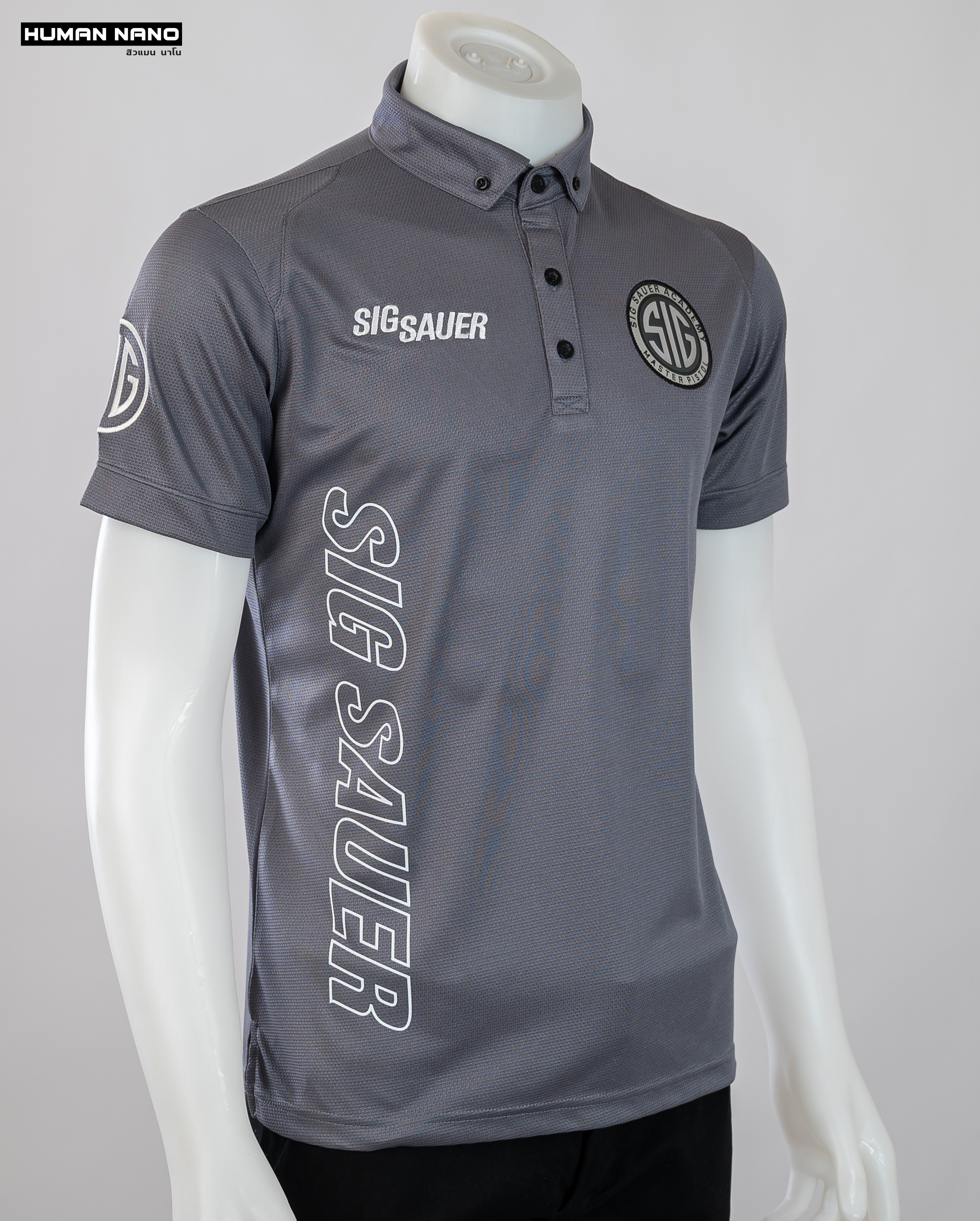 Sig Sauer เสื้อโปโลชาย สไตล์แทคติคอล ผ้านาโนไมโคร ทรงสวย ยับยาก รีดง่าย | Human Nano