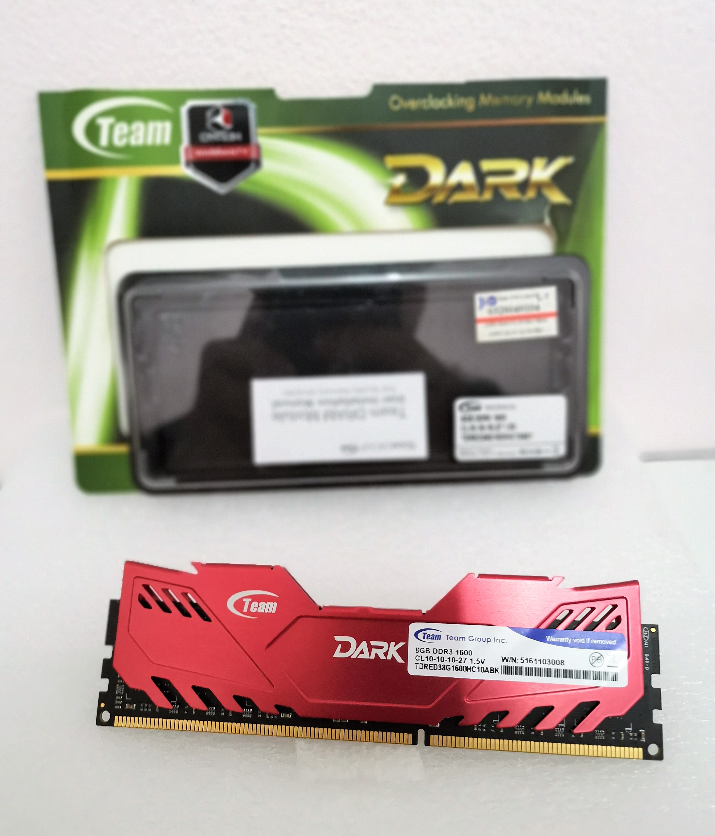 Ram Team Dark ddr3 8G(8*1) Bus1600 (red)