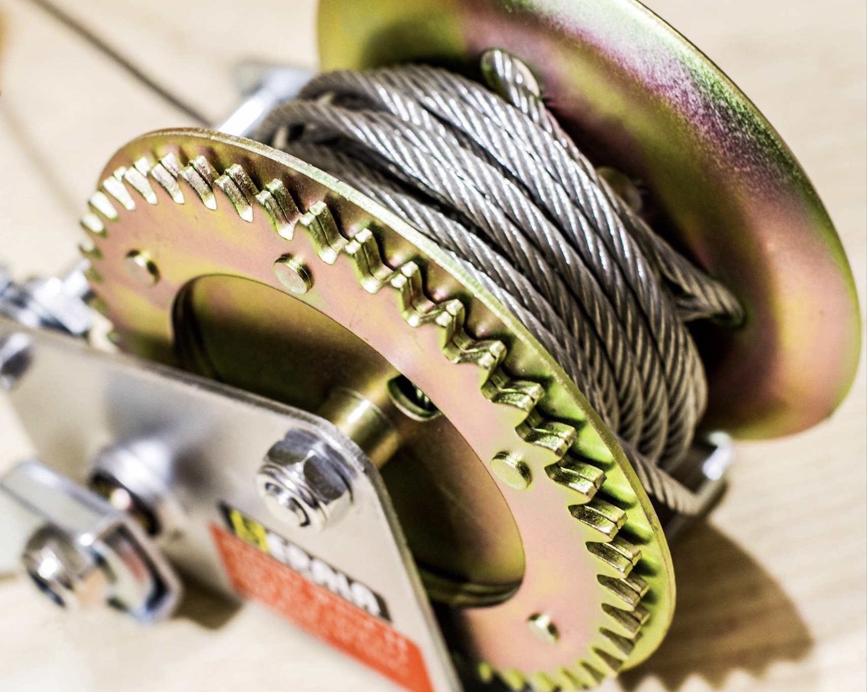 รอกสลิง มือหมุน BERALA 1200 ปอนด์ (ขนาด 545.5 กิโลกรัม) สลิงยาว 10 เมตร หนา 4.5 มิล