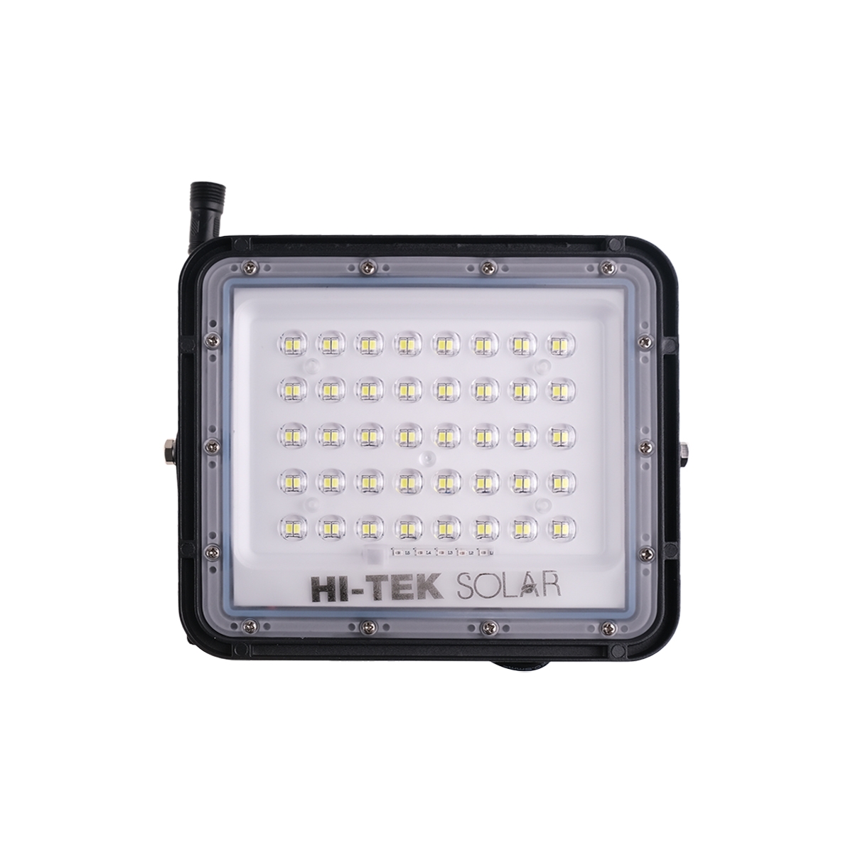 HI-TEK โคมฟลัดไลท์โซล่าเซลล์ LED 200 วัตต์ สีเทา (Day Light)