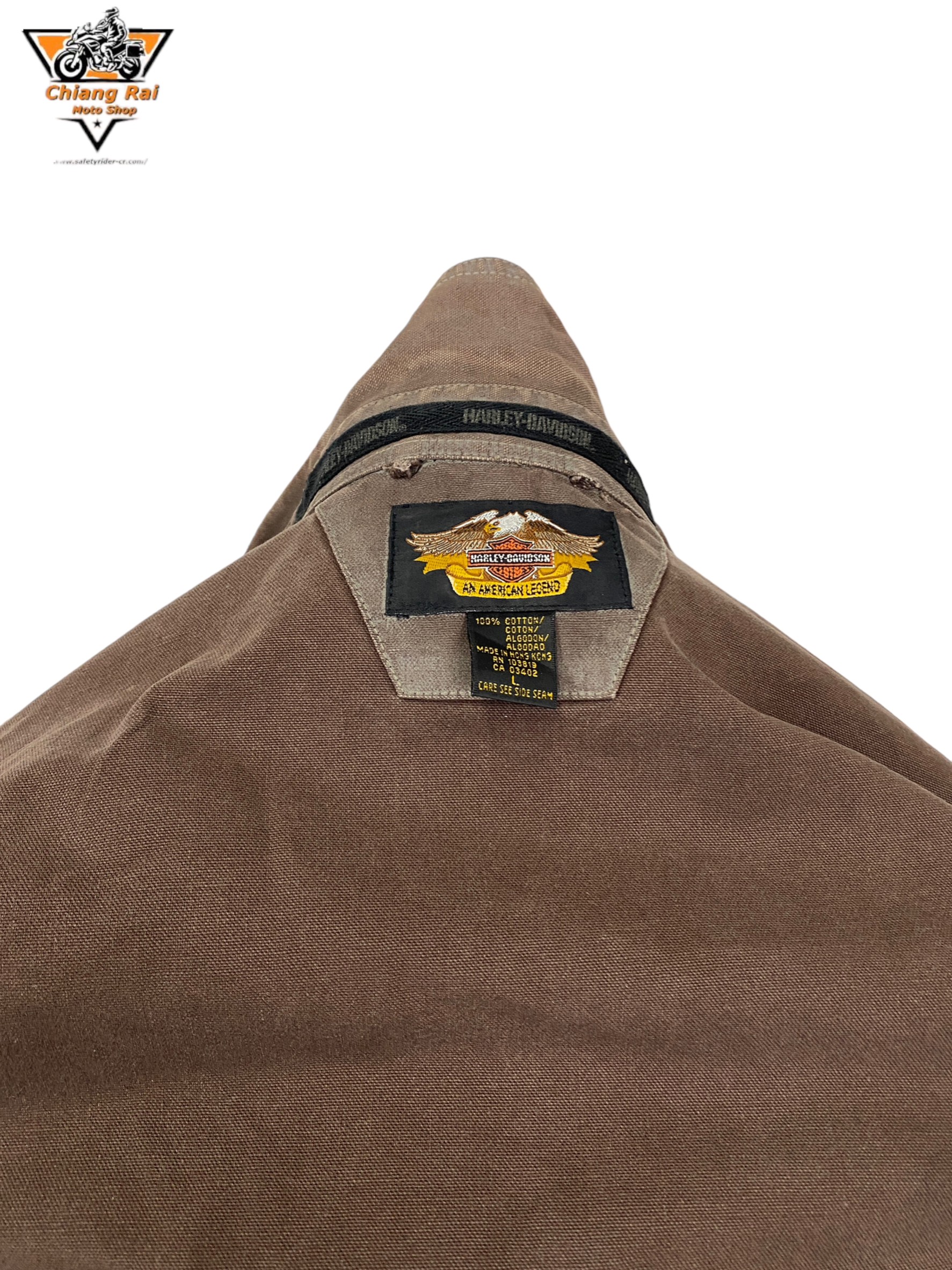 เสื้อขี่มอเตอร์ไซด์( มือสอง) RCSA 672: อก 50" ยาว 28" (XL)**HARLEYDAVIDSON**