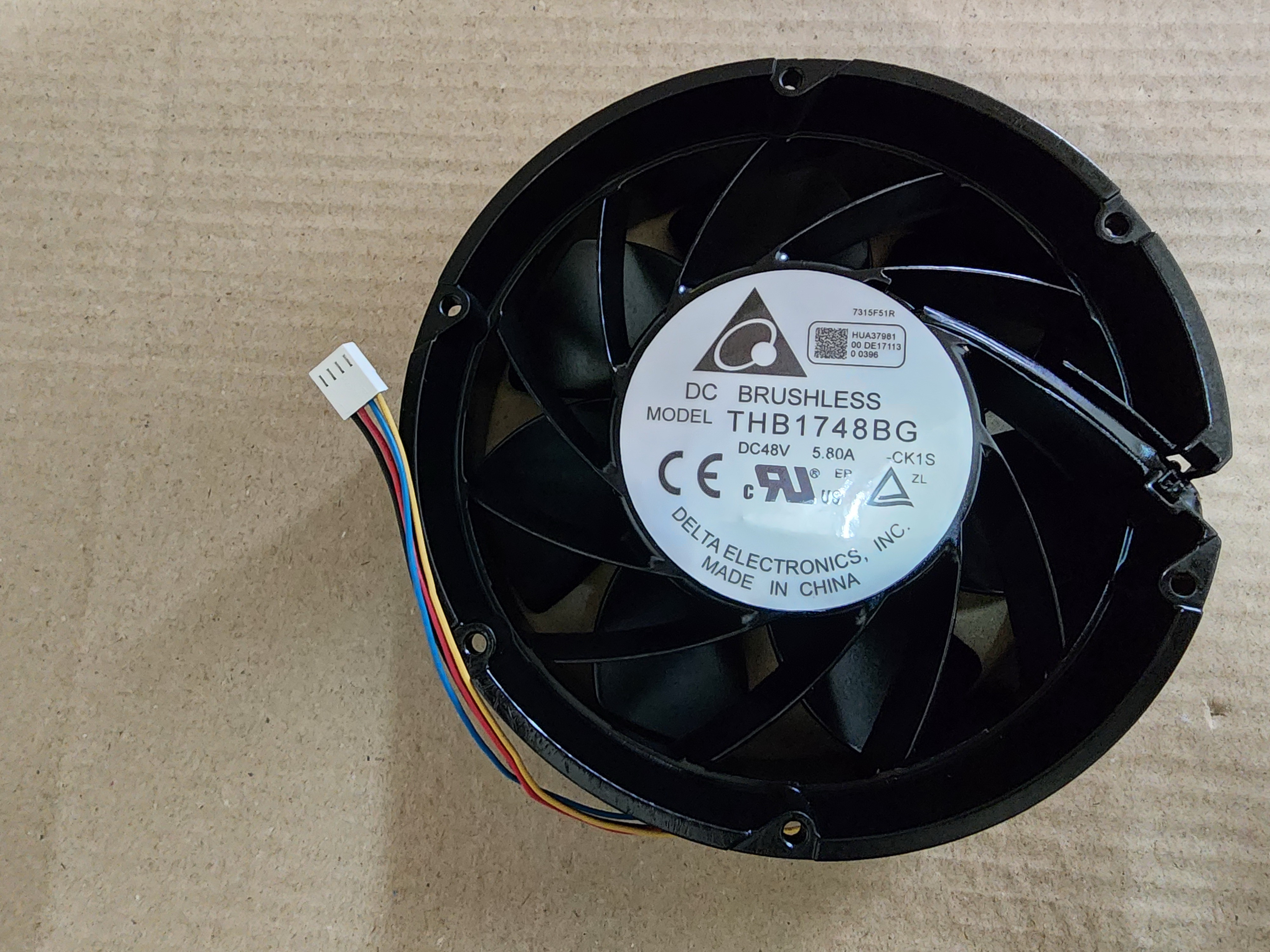 พัดลม 48V 5.80A 4 สาย THB1748BG มีของพร้อมส่ง 2pcs