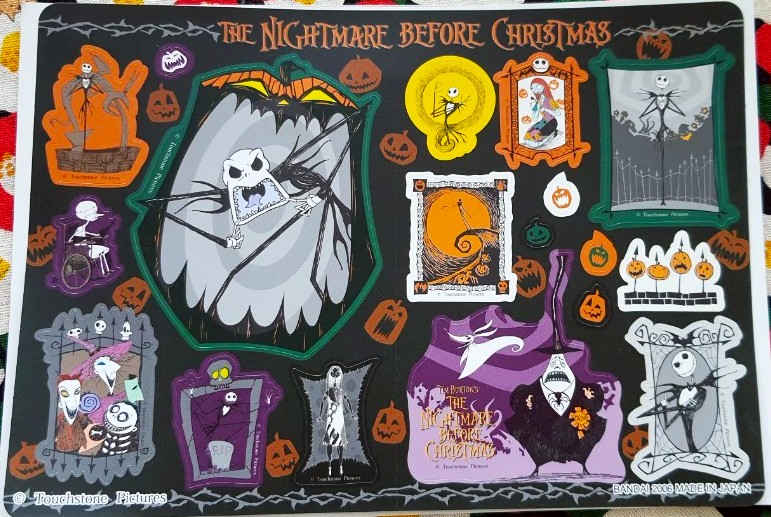 Sticker The nightmare before christmas สติ๊กเกอร์ ฝันร้ายฝันอัศจรรย์ ก่อนวันคริสต์มาส จากญี่ปุ่น Size : 20 x 14.5 cm MADE IN JAPAN
