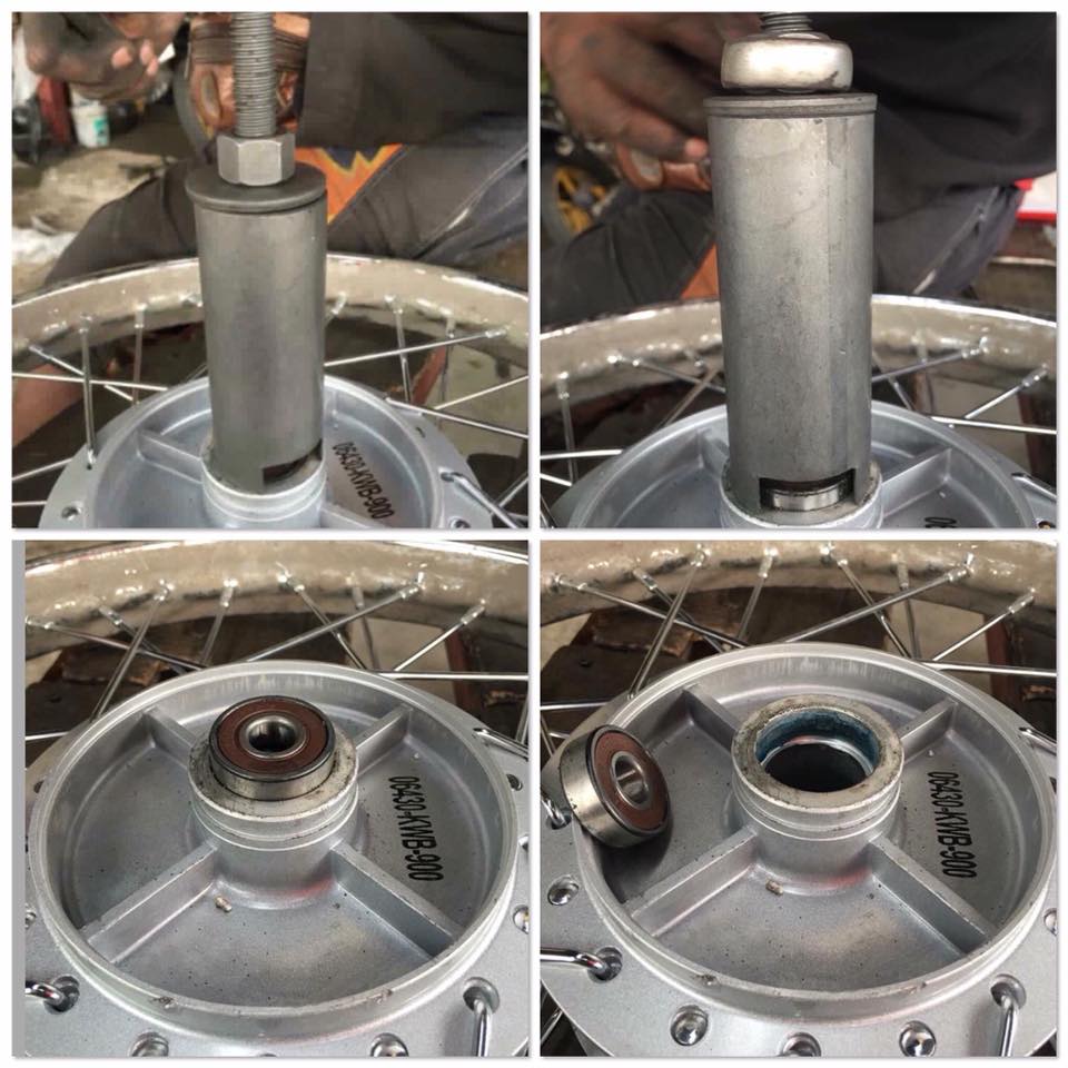 ชุดดูดลูกปืนรูใน ดูดลูกปืนแครง มอเตอร์ไซค์ ยี่ห้อ Mastar