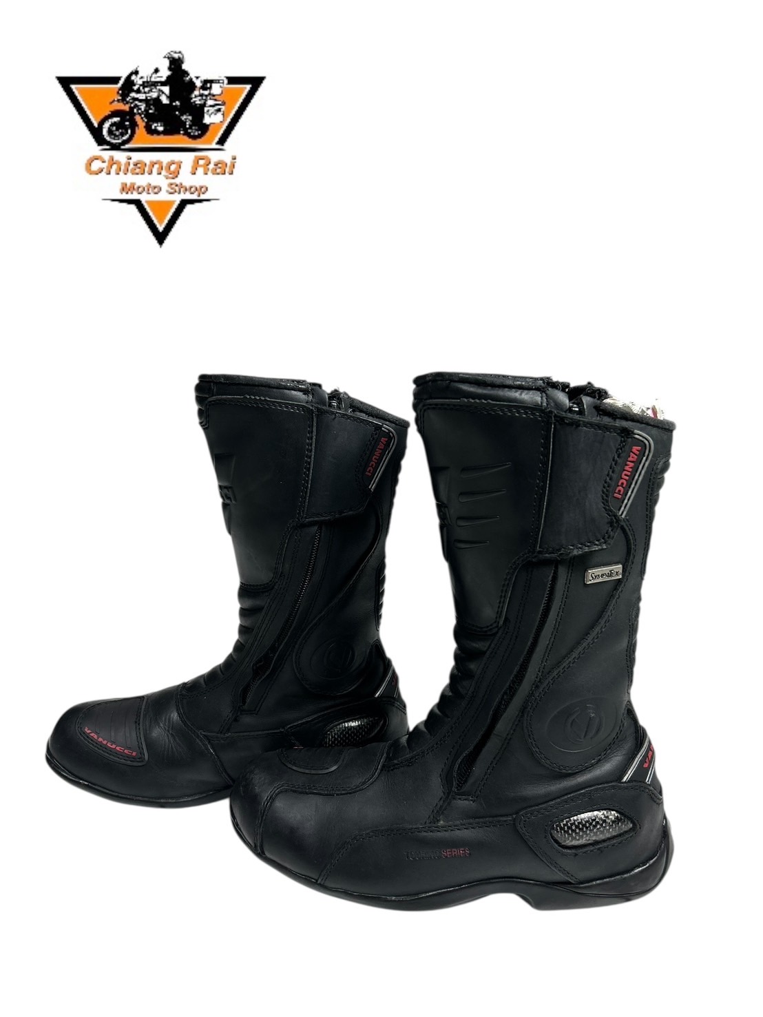 รองเท้าขี่มอเตอร์ไซด์( มือสอง) RCBT-030 Size ขนาดจากป้าย 39:EUR / 6:UK / 24.5:Cm.(Vanucci)