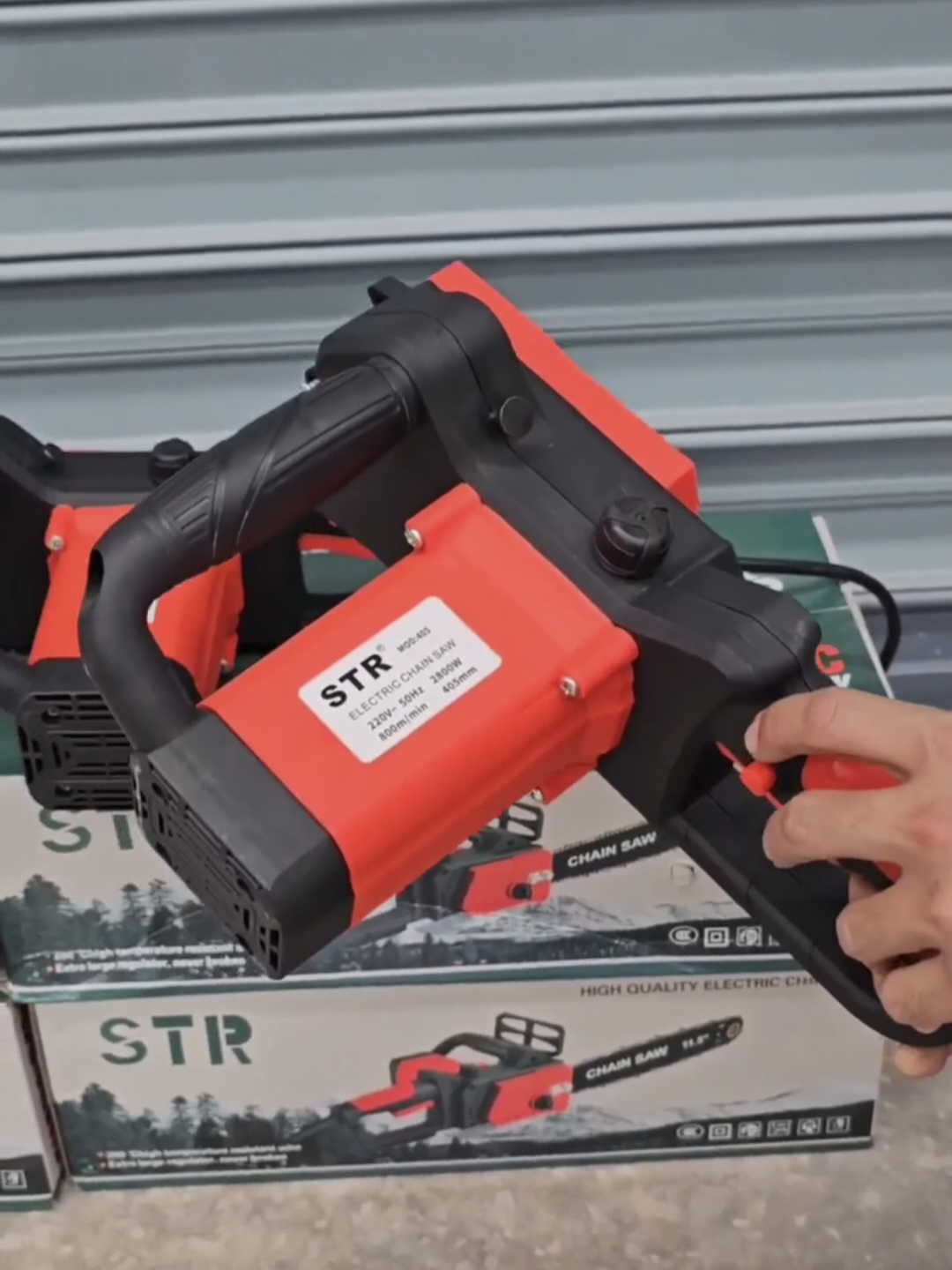 เลื่อยโซ่ไฟฟ้า บาร์ 11.5 นิ้ว STR สายไฟยาว 10 เมตร