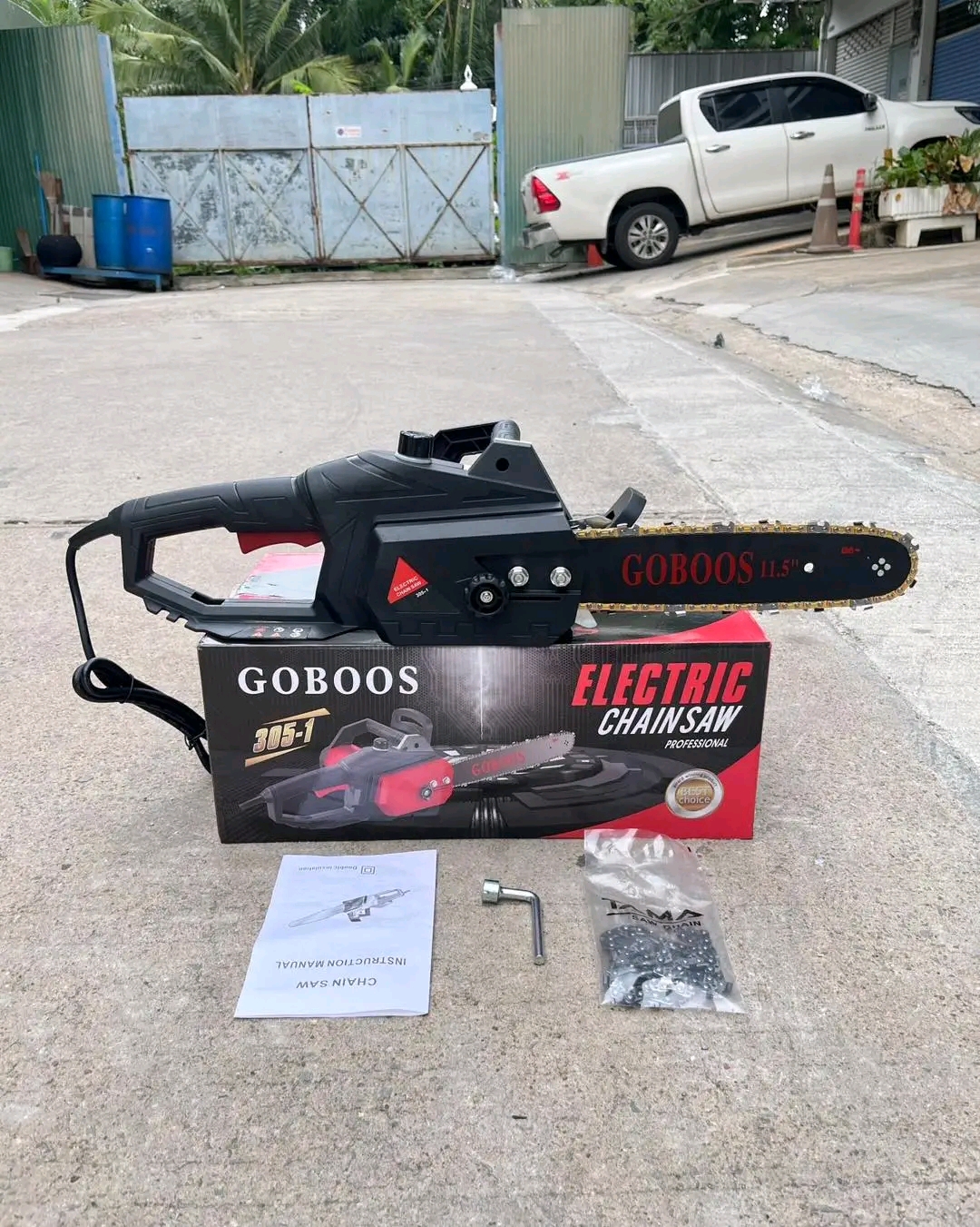 เลื่อยโซ่ไฟฟ้า ยี่ห้อ GOBOOS 11.5 นิ้ว