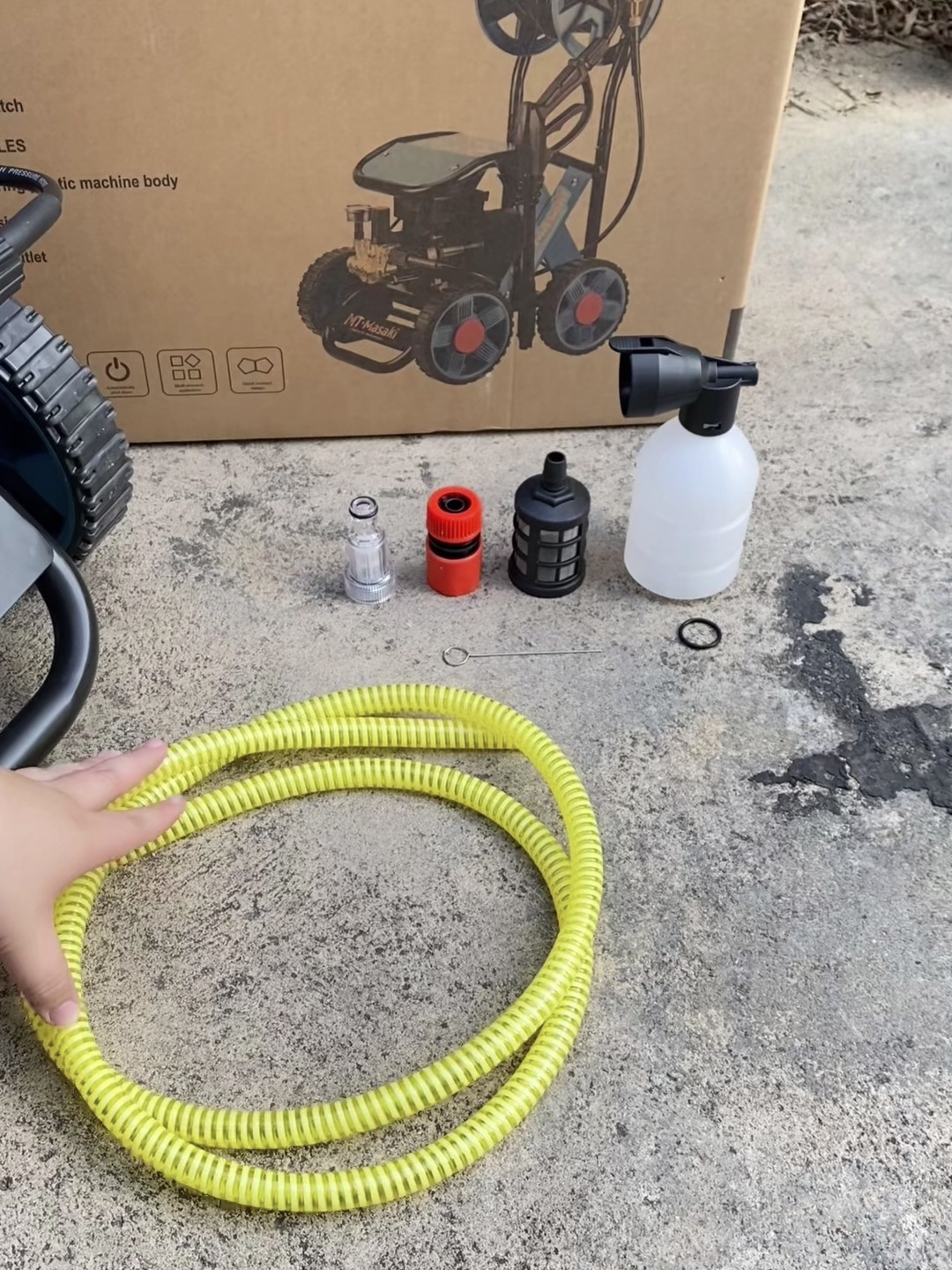 เครื่องฉีดน้ำแรงดันสูงล้อลาก ยี่ห้อ MASAKI รุ่น MT-2800