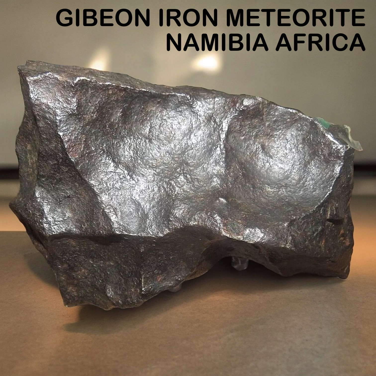อุกกาบาตชนิดเหล็กกีเบี้ยน Gibeon จากนามิเบีย แอฟริกาของแท้ 100%