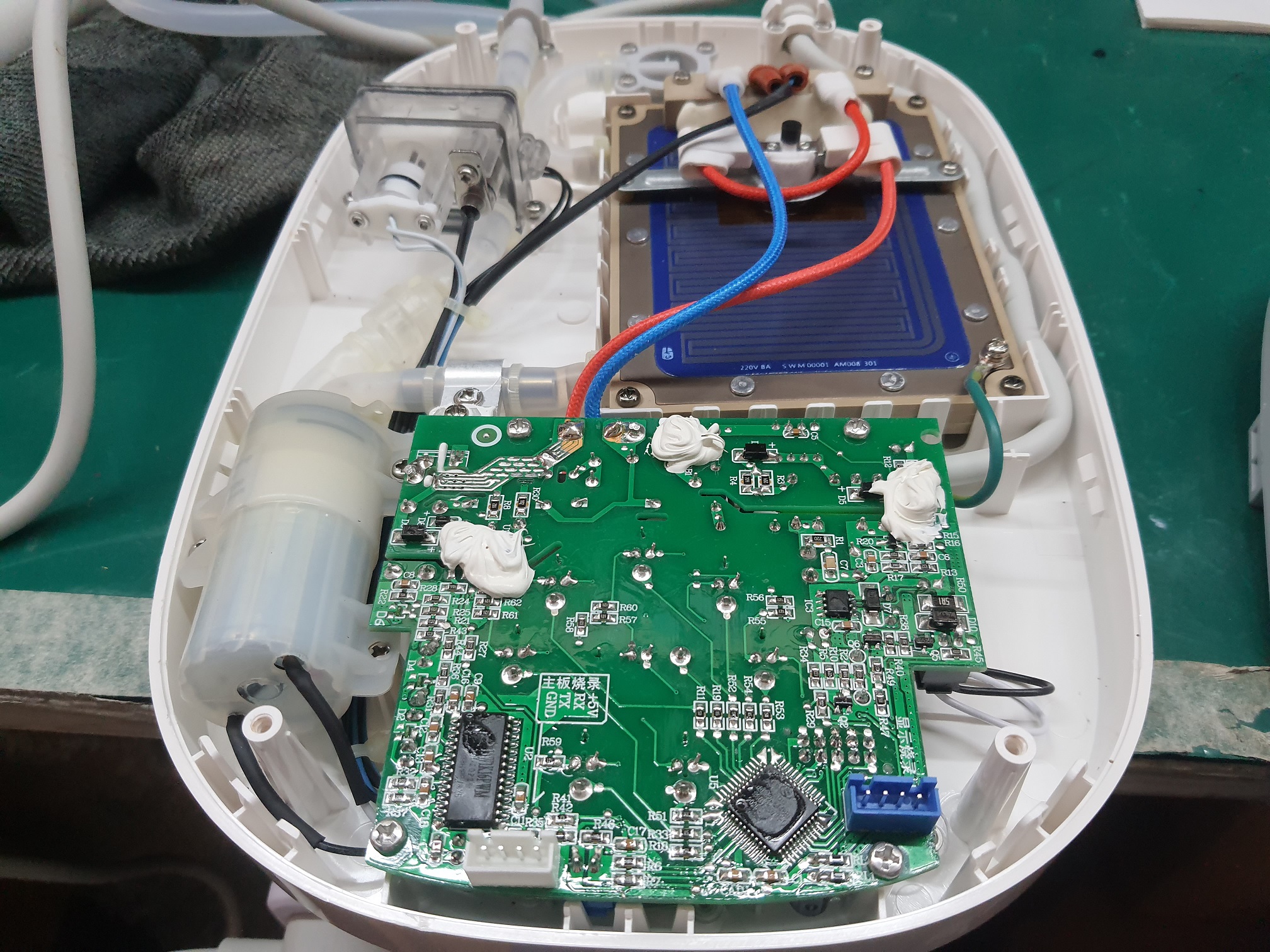 ซ่อมตู้น้ำร้อนปรับอุณหภูมิ ยี่ห้อ Xiaomi xiaolang TDS รุ่น HD-JRSSQ01 อาการน้ำไม่ร้อน