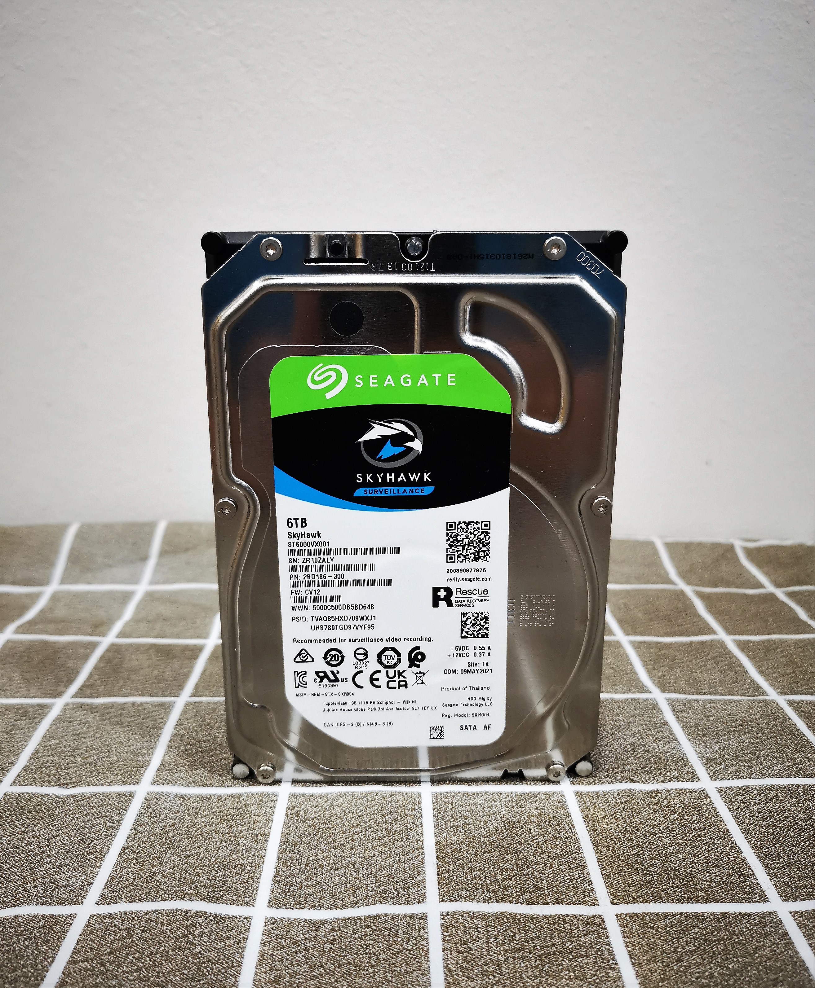 HDD Seagate SKYHAWK 6TB (5400RPM, 256MB, SATA-3)